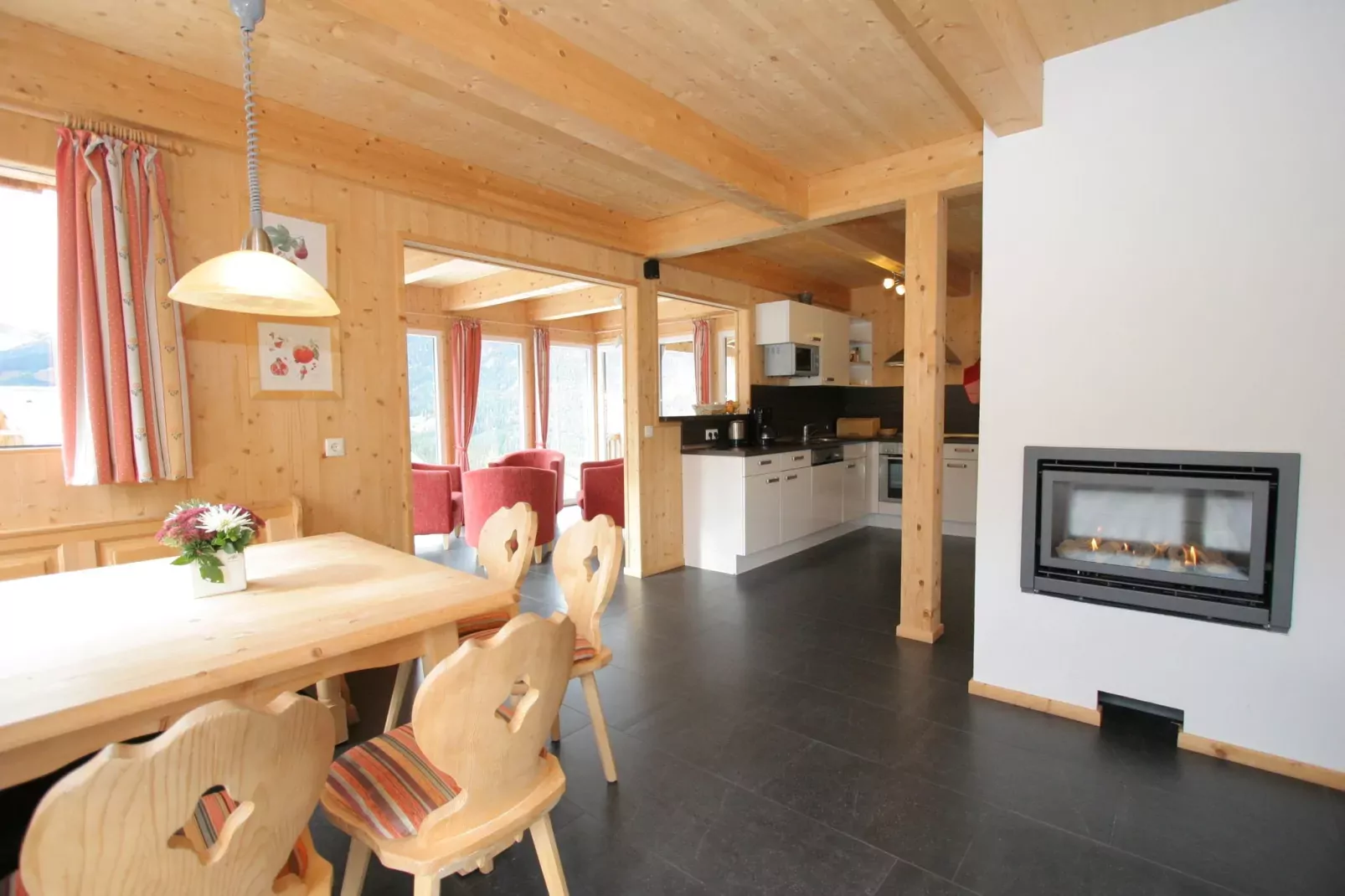 Chalet Quadrifoglio-Living room