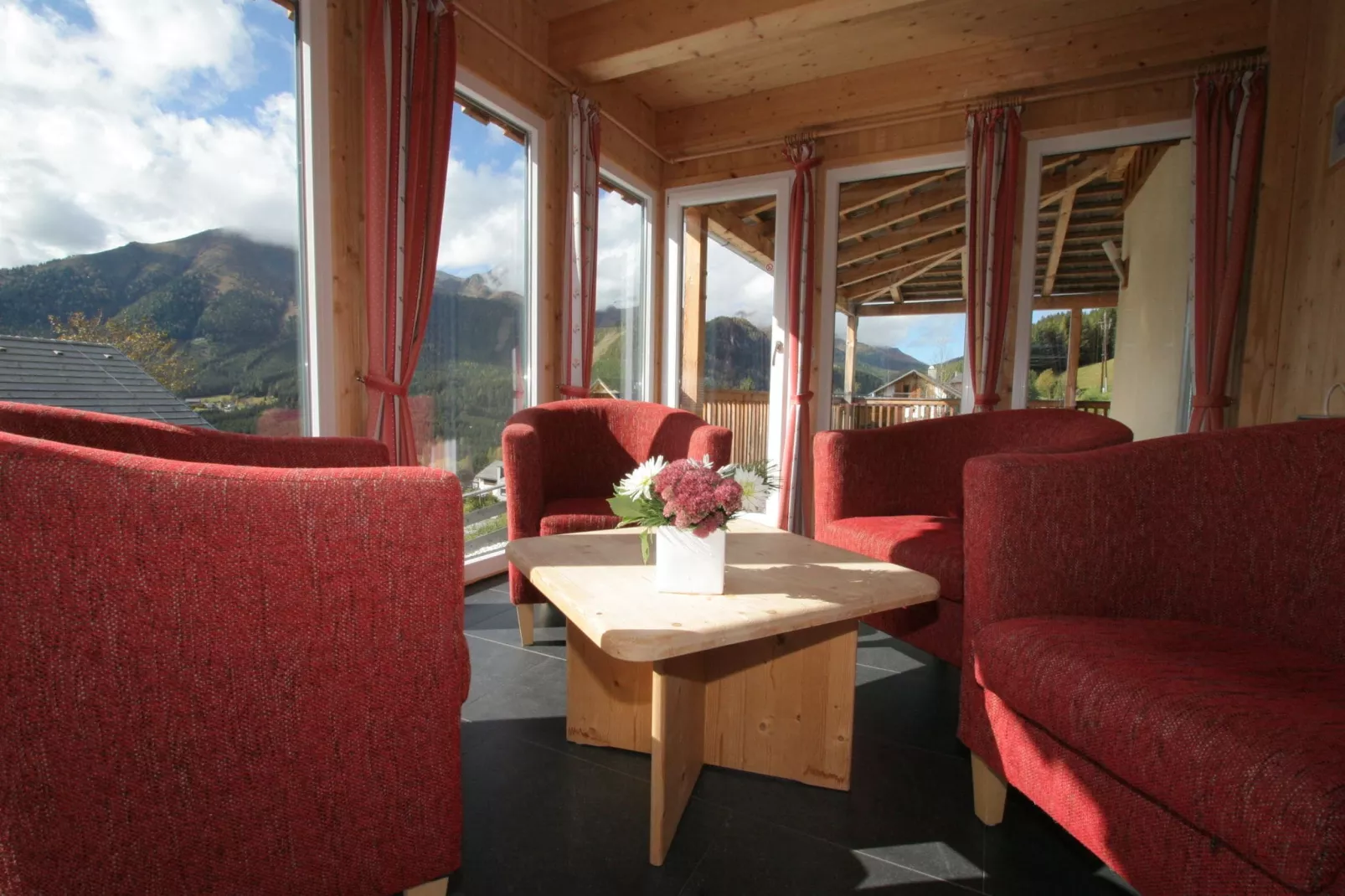 Chalet Quadrifoglio-Living room