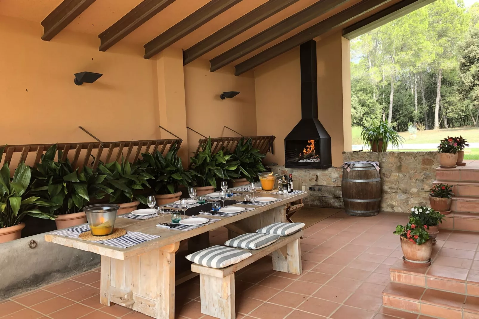Masia Can Roca de Dalt-Terrace balcony
