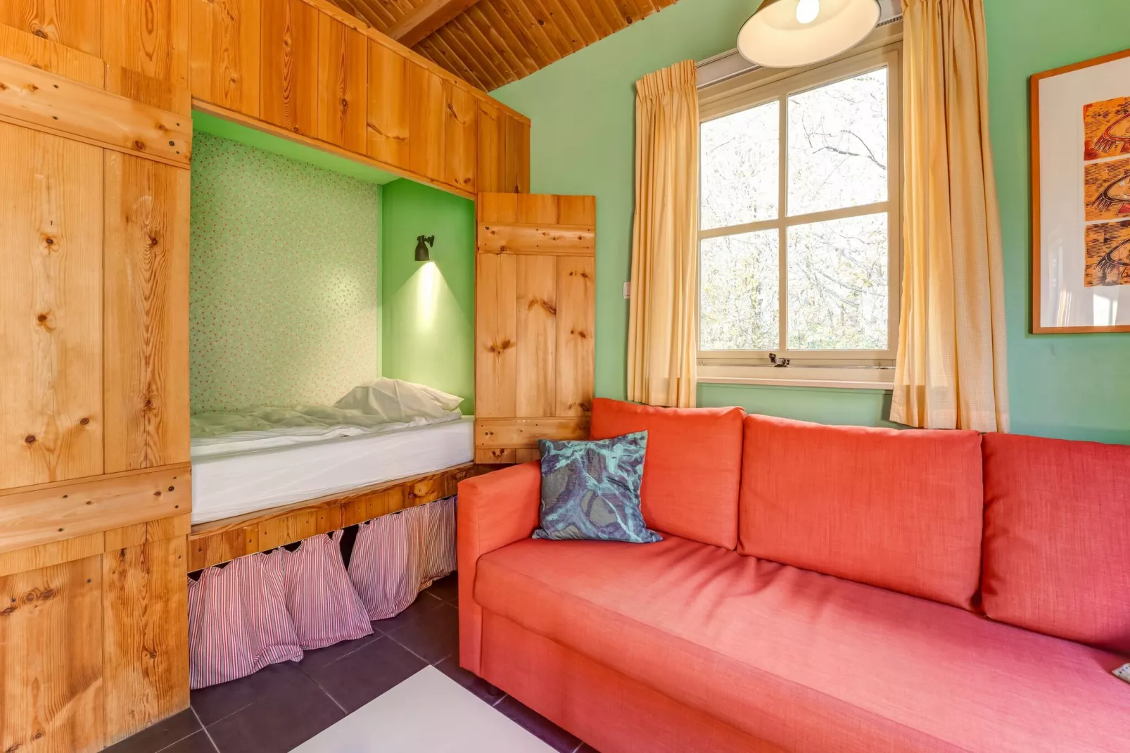 Vakantiehuisje 5 Aarde Groene Camping Lage Zwaluwe-Wohnzimmer