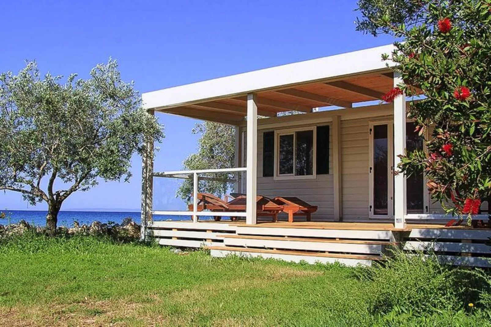 Mobile Homes Strasko Novalja Olive 34 qm für 5 Pers-Exterior summer