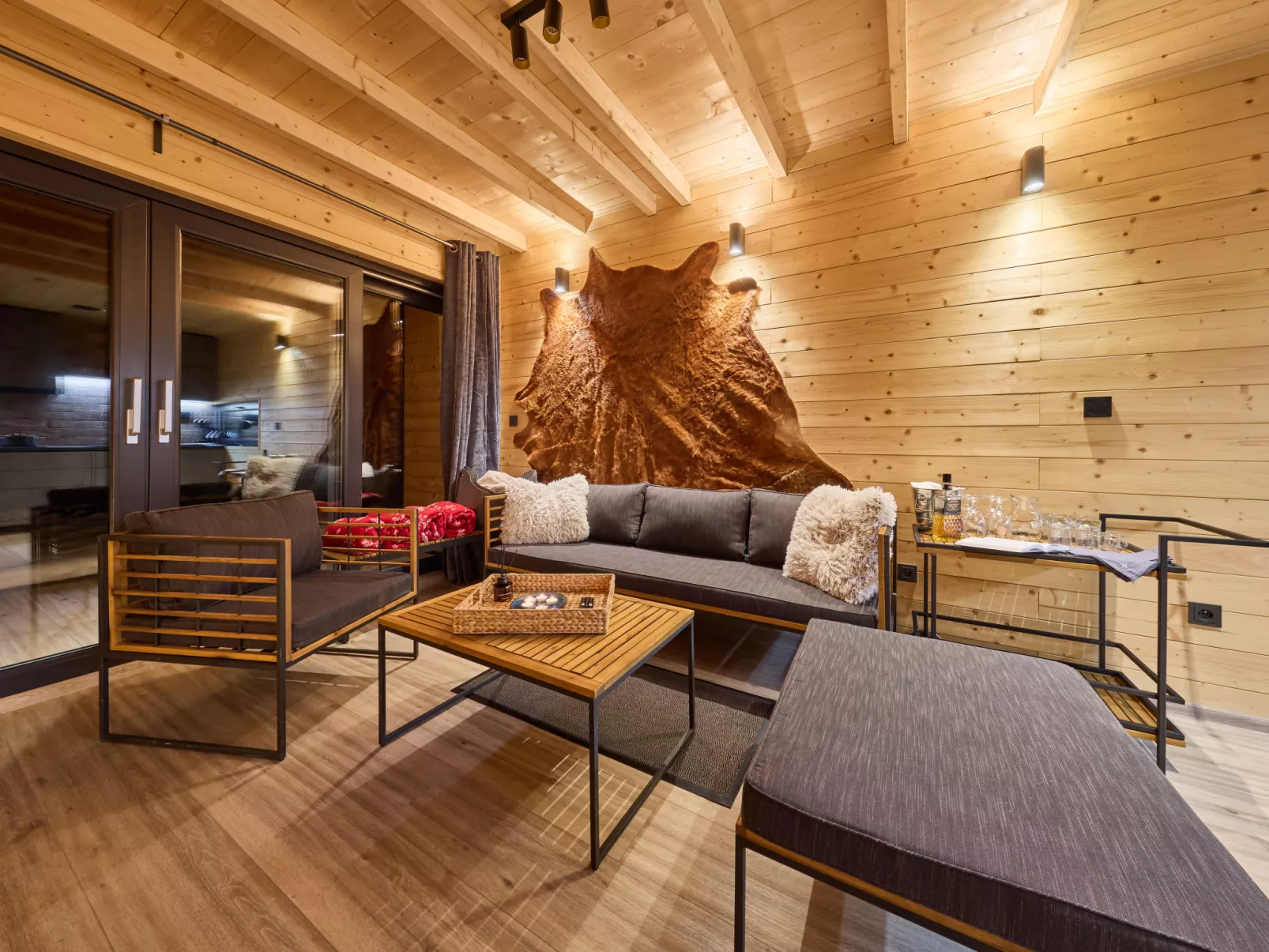 Luxe Timber Lodge & Relaxing Bath”-Inside