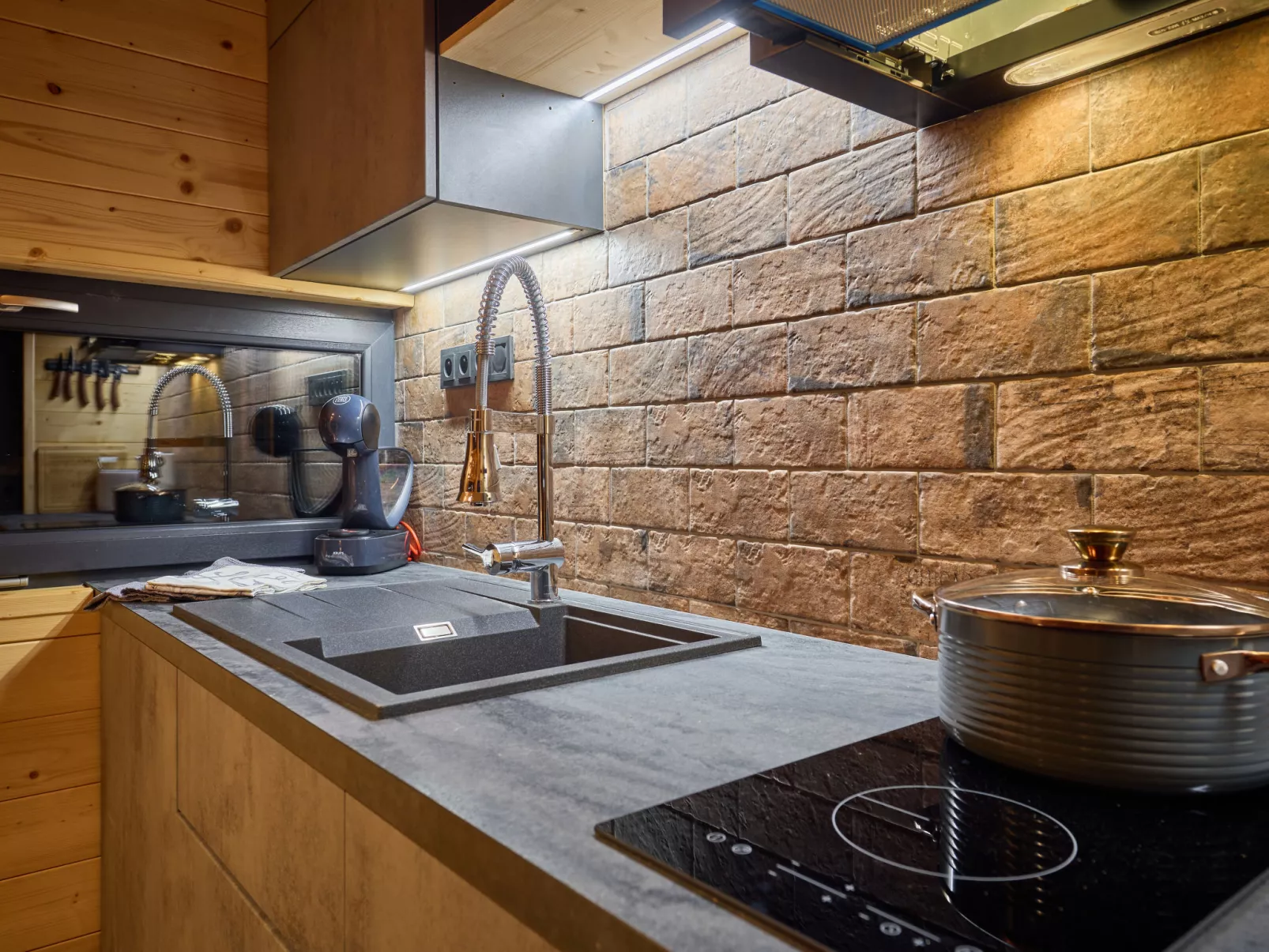 Luxe Timber Lodge & Relaxing Bath”-Inside