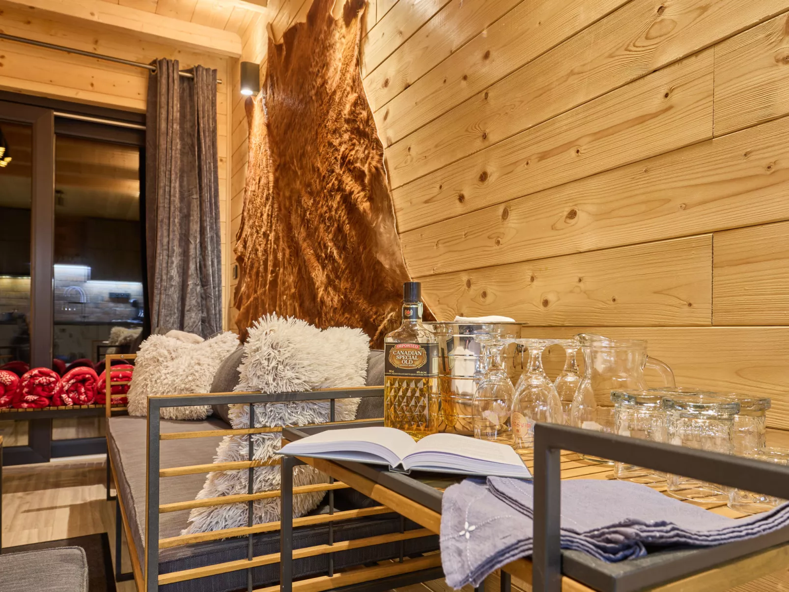Luxe Timber Lodge & Relaxing Bath”-Inside