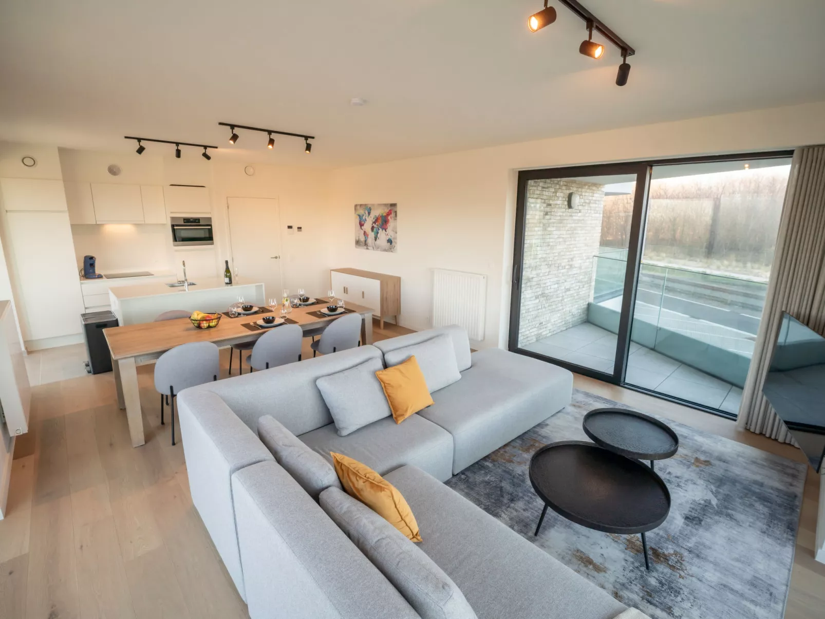 One with terrace and dune view-Inside