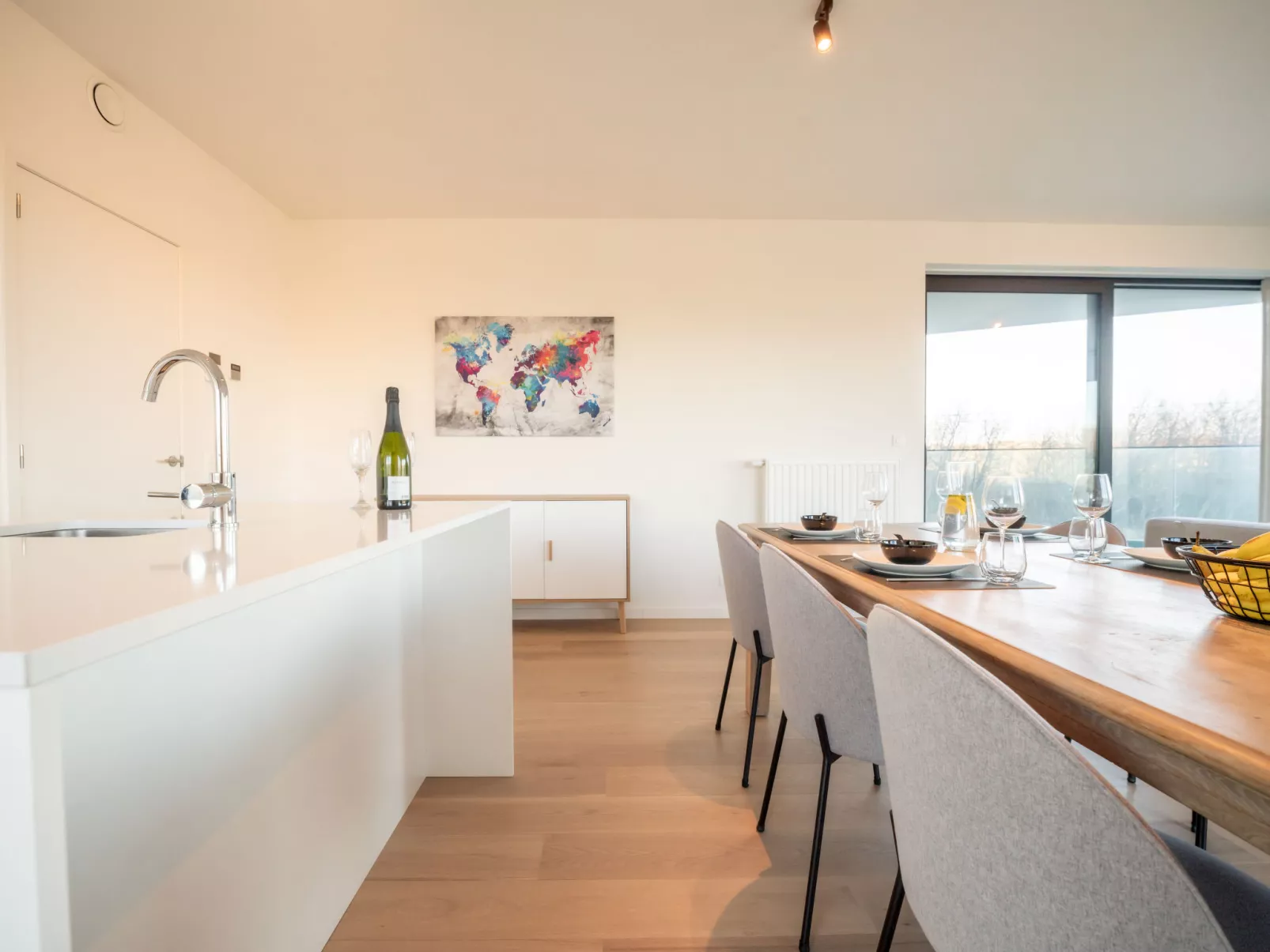 One with terrace and dune view-Inside