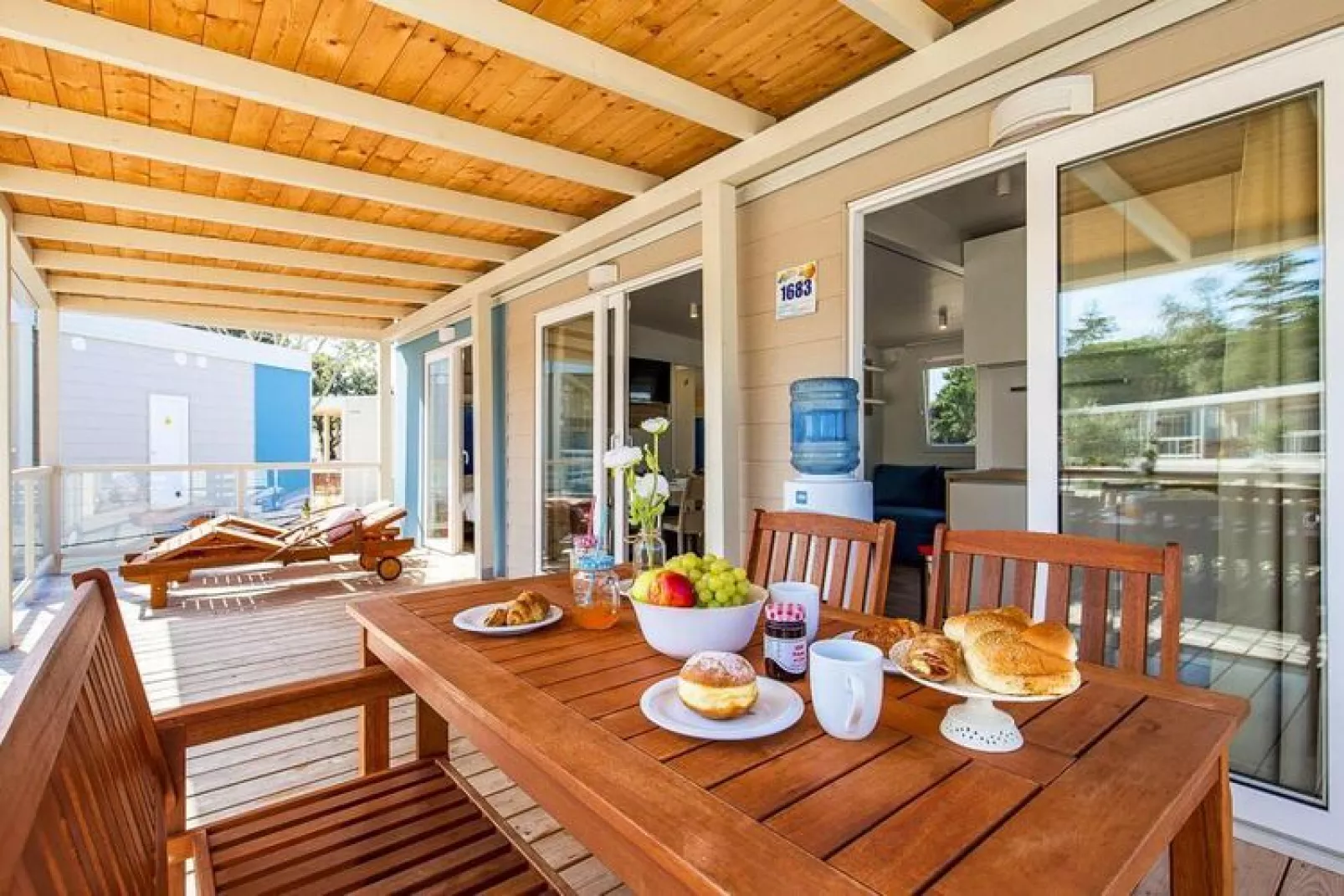 Mobile Homes Strasko Novalja - Adria 34 qm für 5 Pers-Terrace balcony