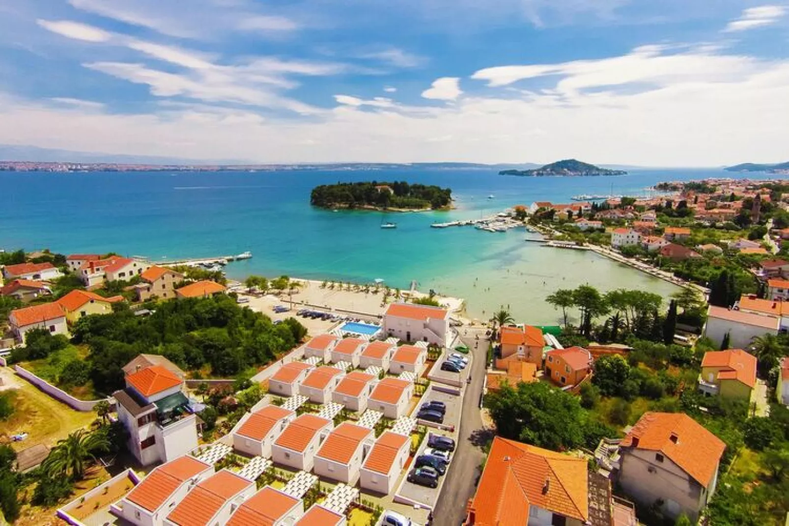 Holiday resort Vile Dalmacija, Preko-3-Raum-App., Classic 4+2, ca. 42 qm für 6 Pers.-Water view