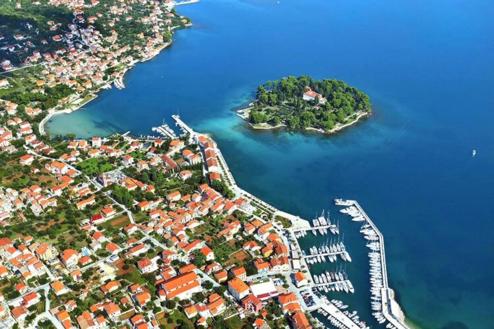 Holiday resort Vile Dalmacija, Preko-3-Raum-App., Classic 4+2, ca. 42 qm für 6 Pers.-Water view