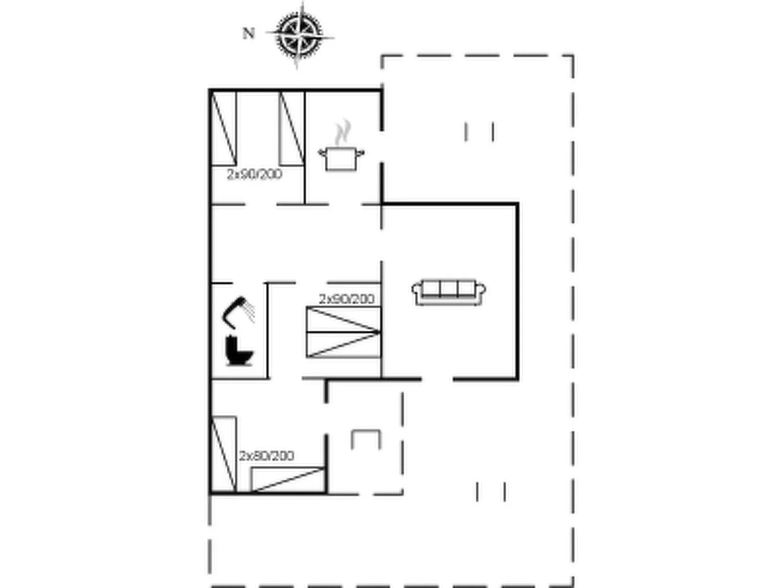 "Gunwald" - 300m from the sea-Inside
