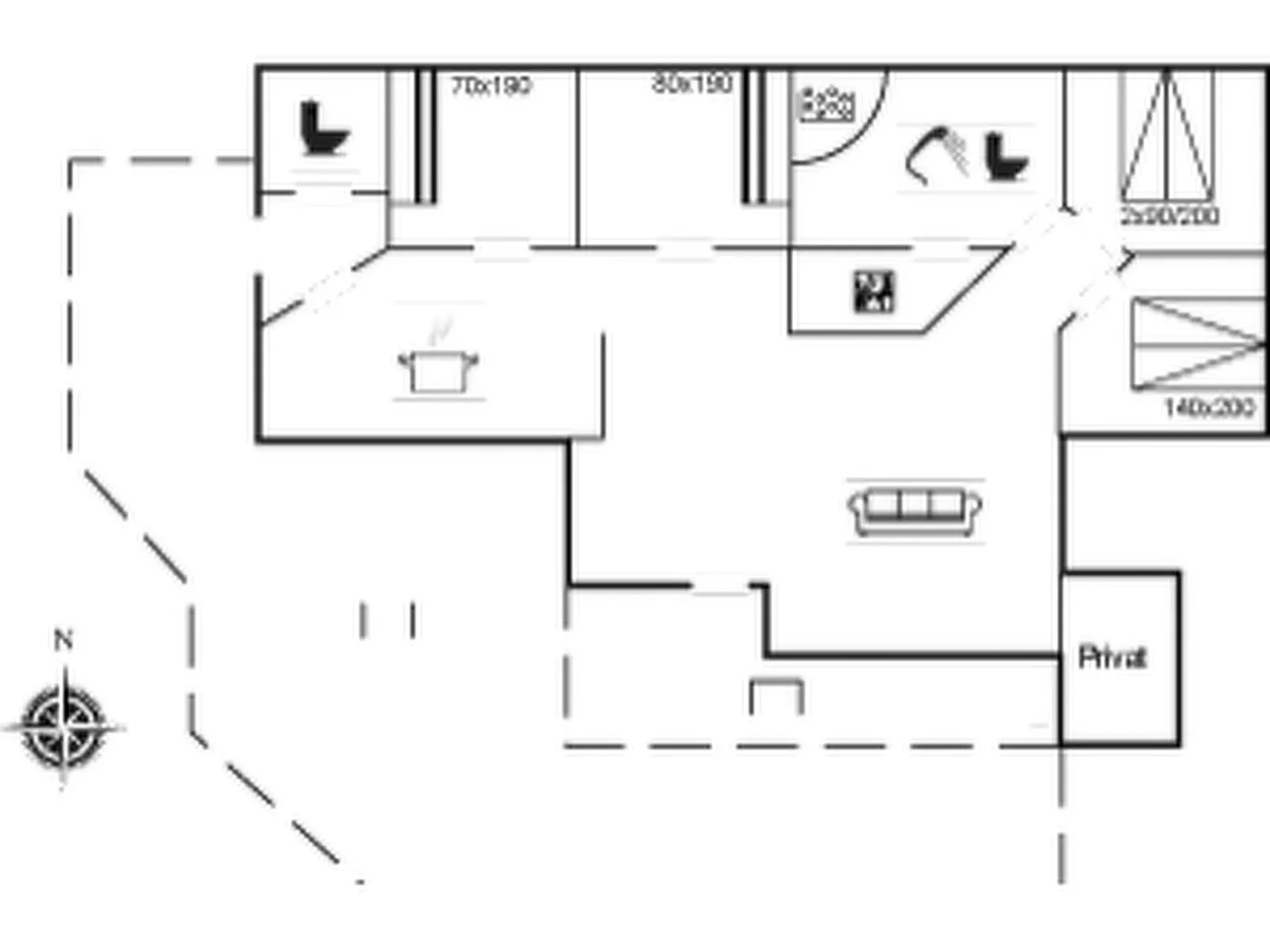 "Abiorn" - 2.5km from the sea-Inside