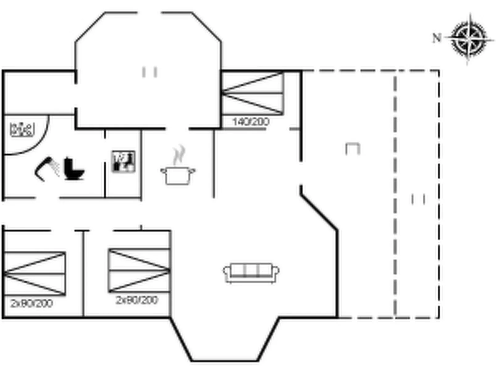 "Vilmar" - 1.2km from the sea-Inside