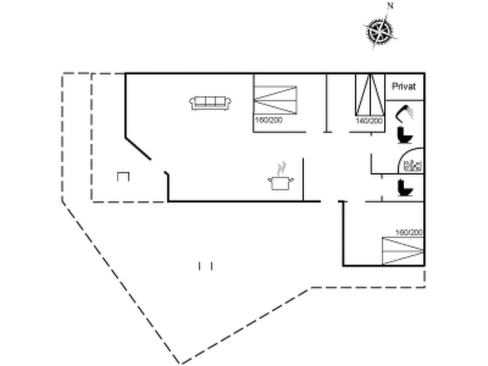 "Enja" - 150m from the sea-Inside