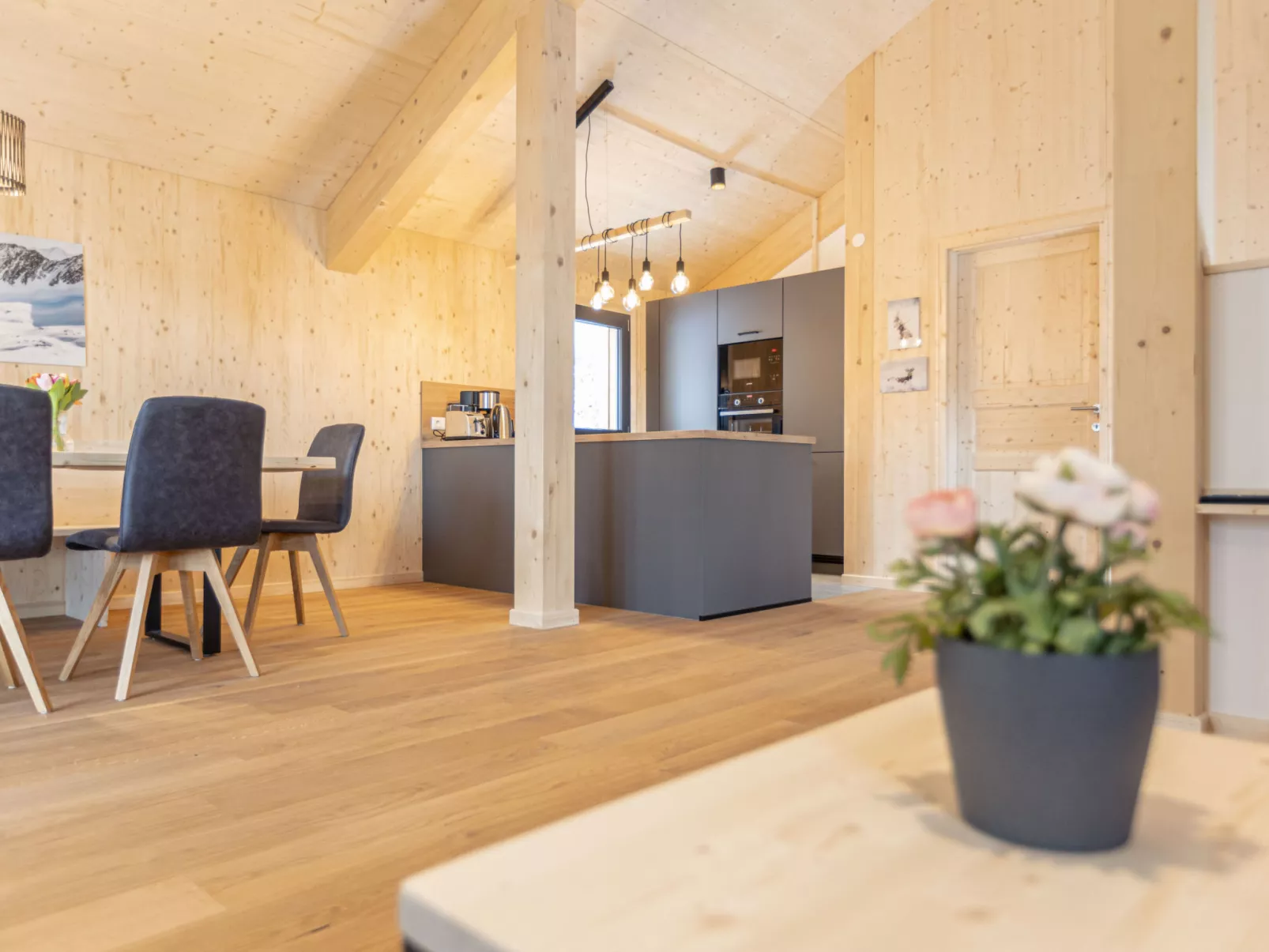 Superior Chalet mit Sprudelpool innen-Inside