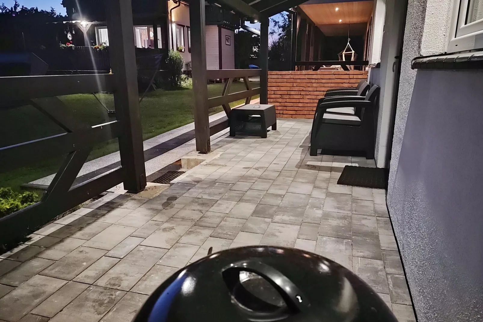 Domki piętrowe dla 5 osób-Balcon-terrasse