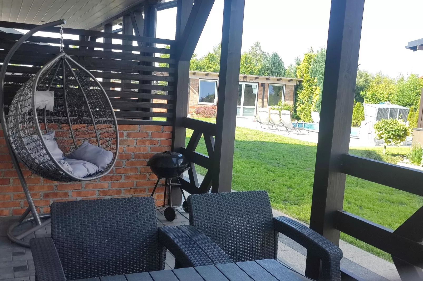 Domki piętrowe dla 8 osób-Terrace balcony