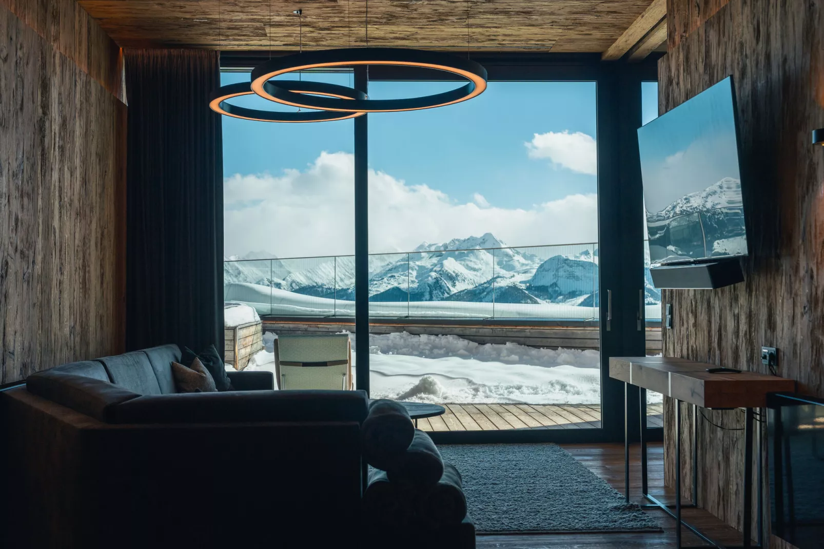 Mountain View Lofts - Bergkristall-Living room