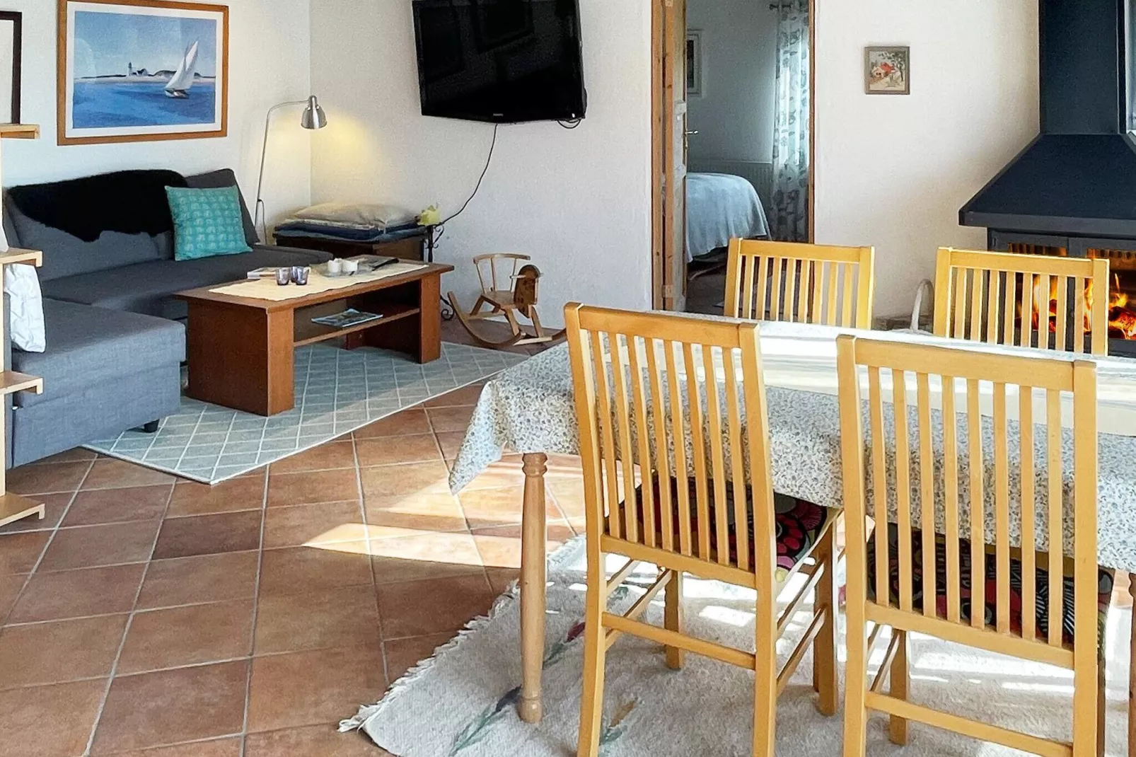 Bright holiday home in Vollsjö-By Traum-Indoor