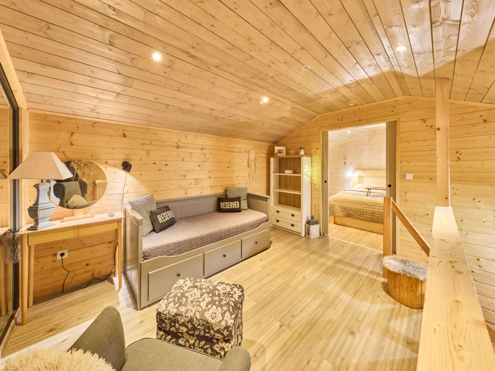 Luxe Timber Lodge & Yoga Loft-Inside