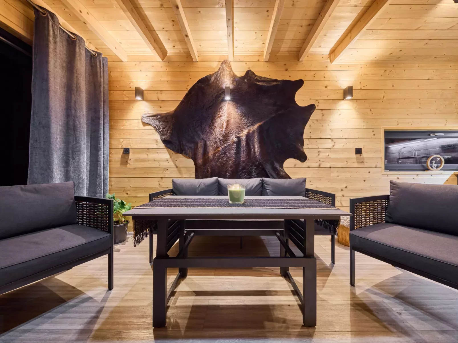 Luxe Timber Lodge & Relaxing Bath”-Inside