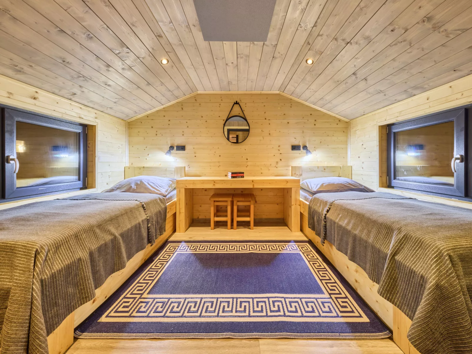 Luxe Timber Lodge & Relaxing Bath”-Inside