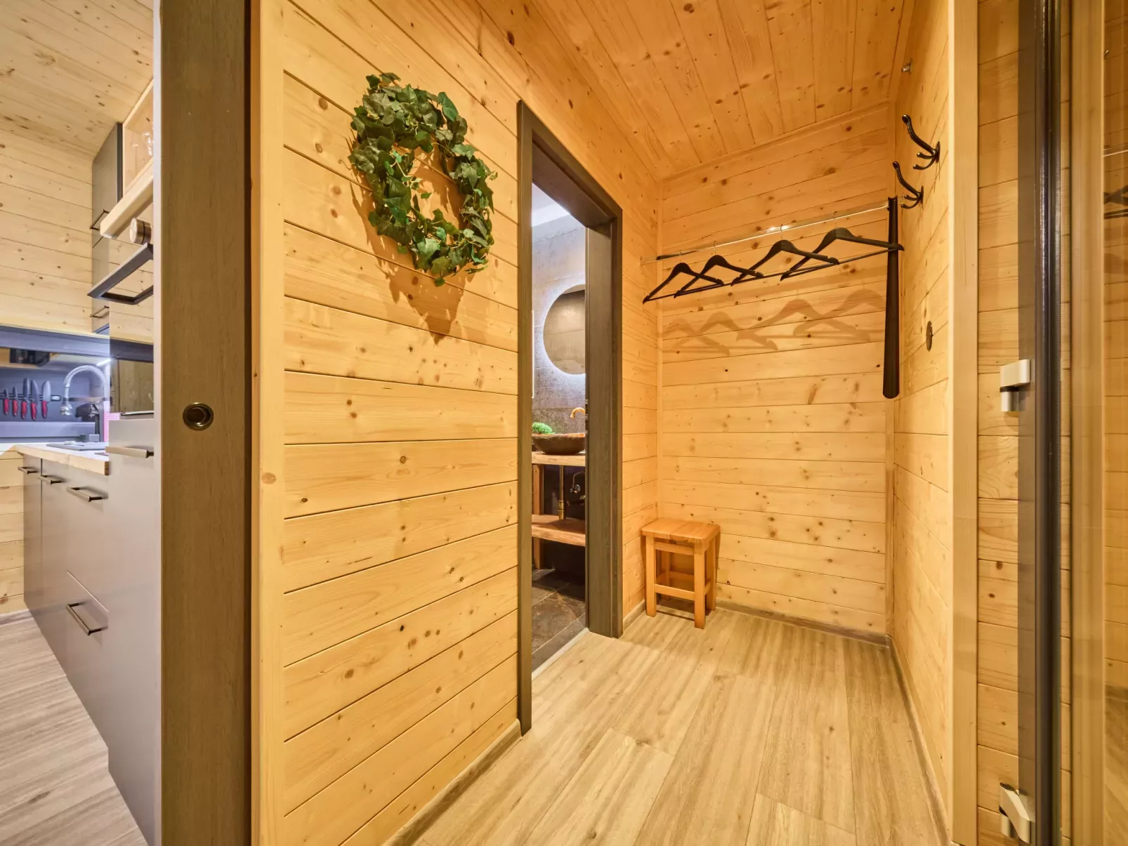 Luxe Timber Lodge & Relaxing Bath”-Inside