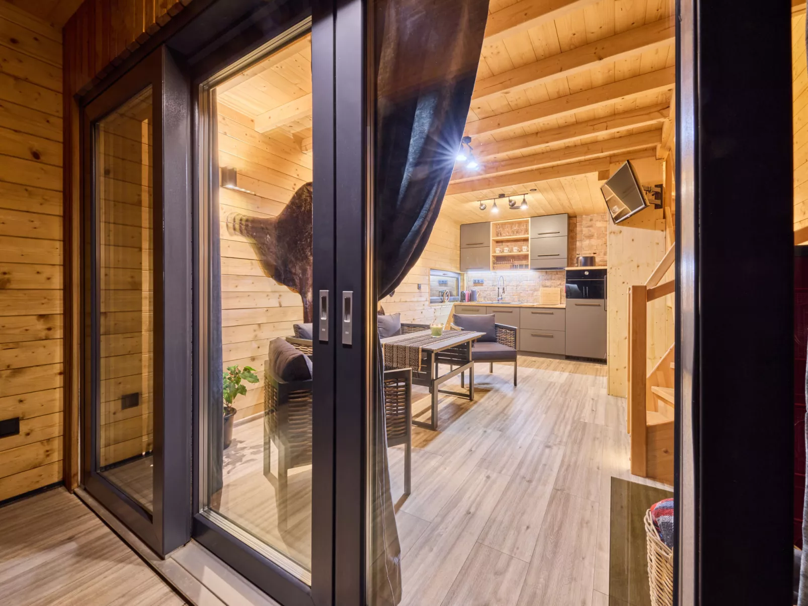 Luxe Timber Lodge & Relaxing Bath”-Inside