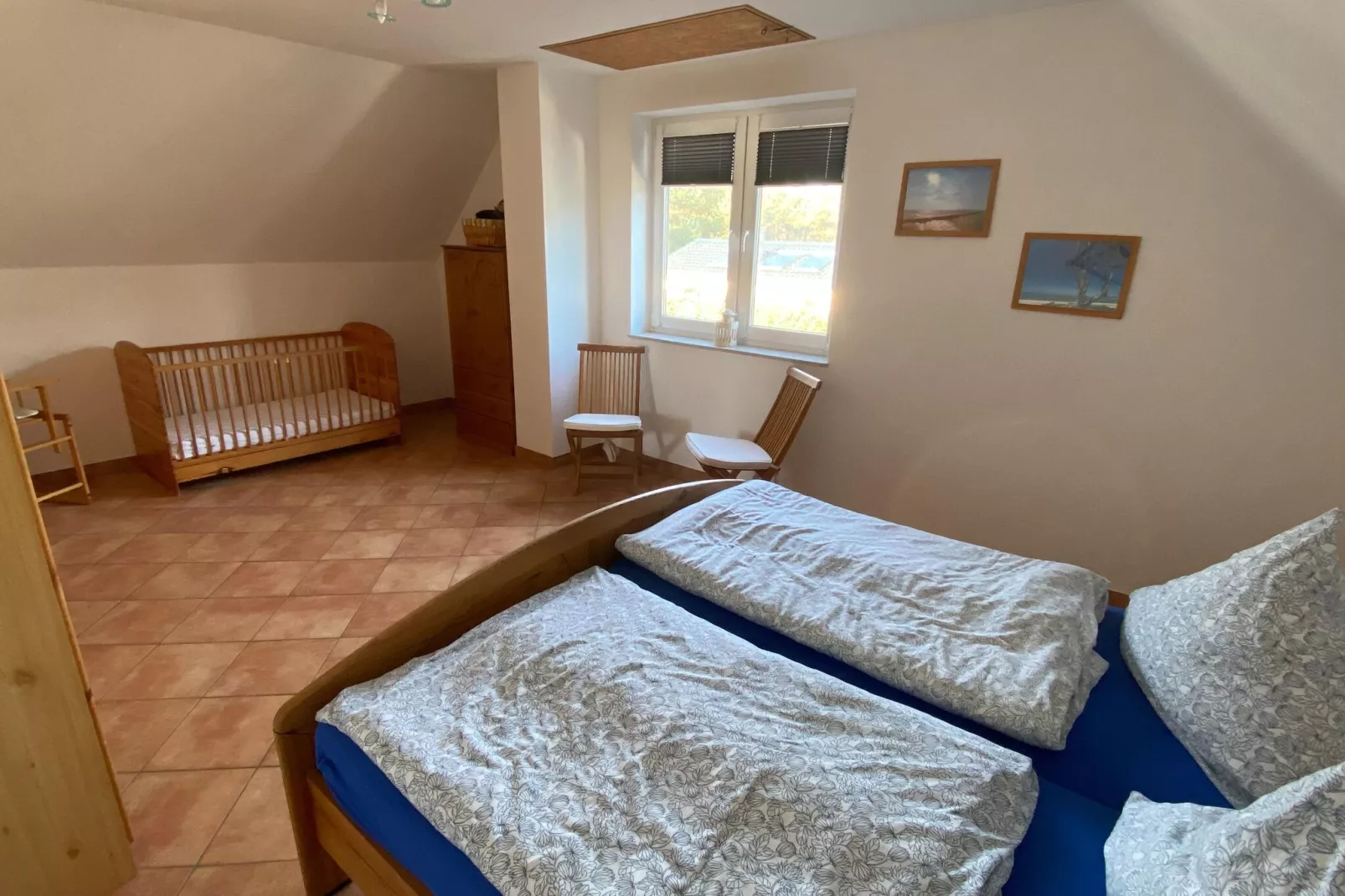 Ferienwohnung an der Ostsee in Pruchten naehe Zingst-Bedroom