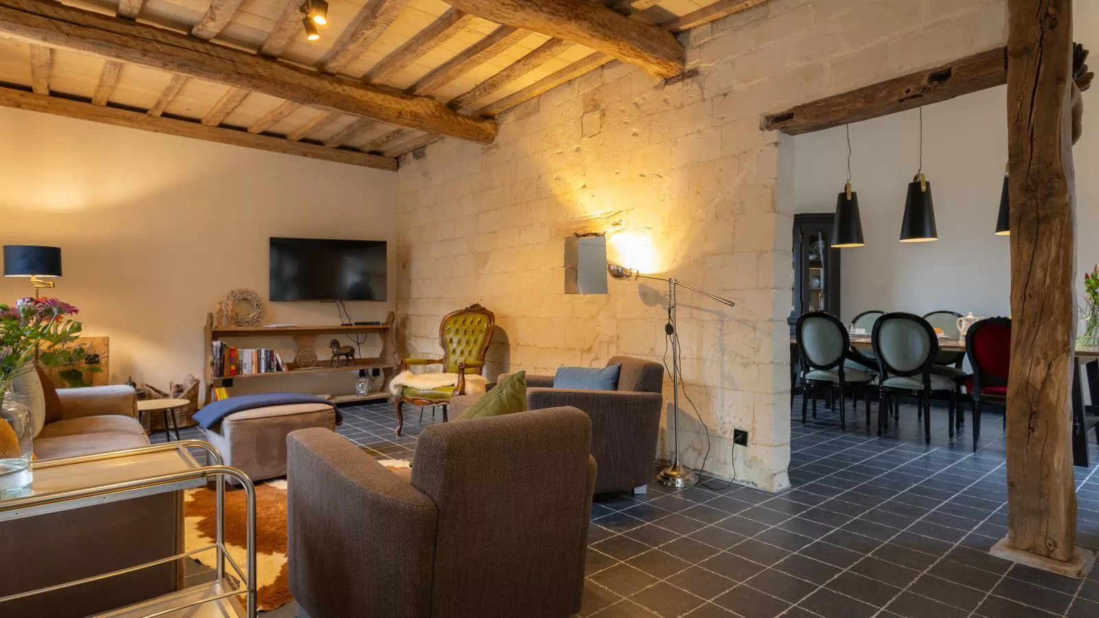 Maison Cuberdon-Wohnzimmer