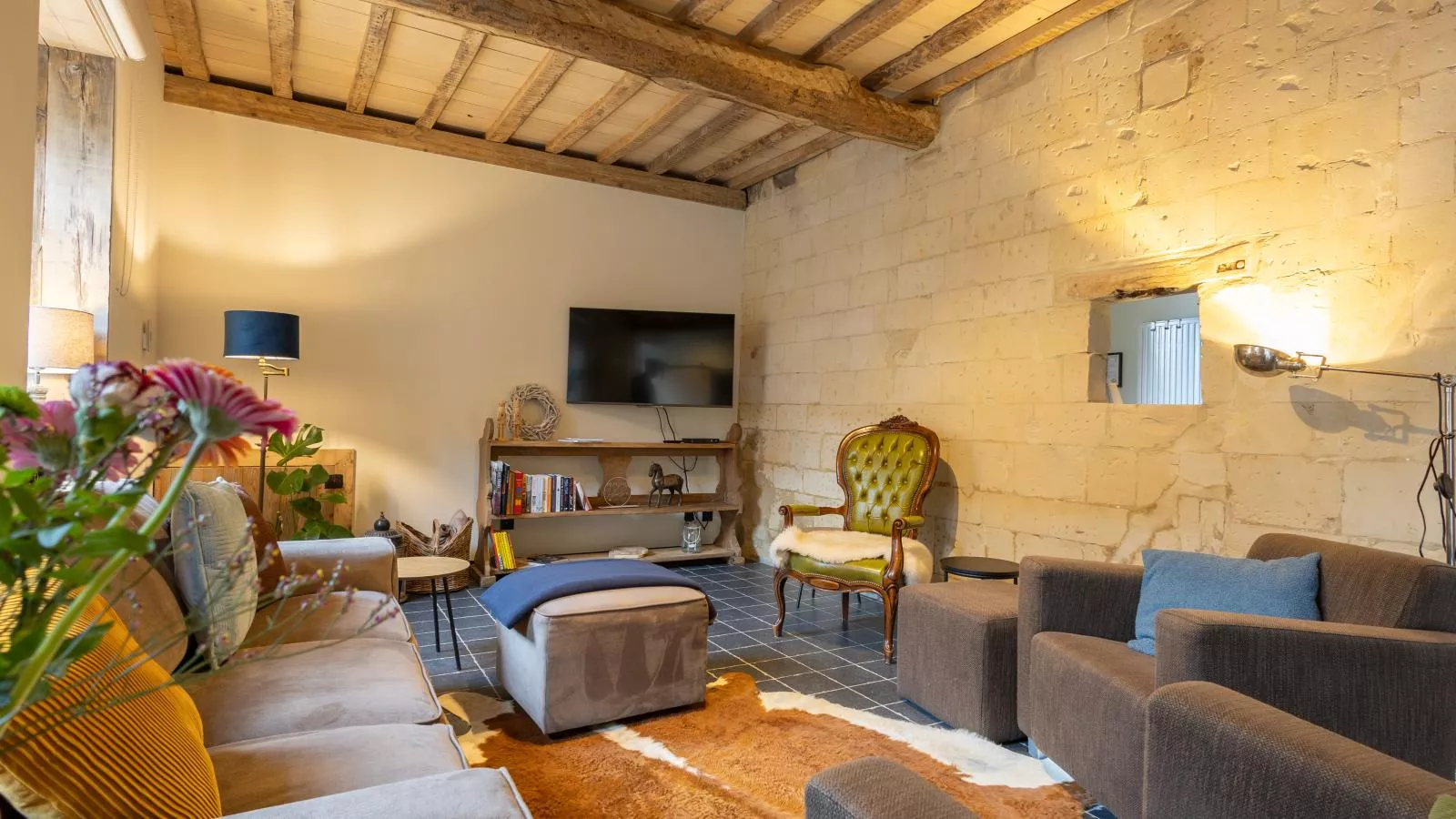 Maison Cuberdon-Wohnzimmer