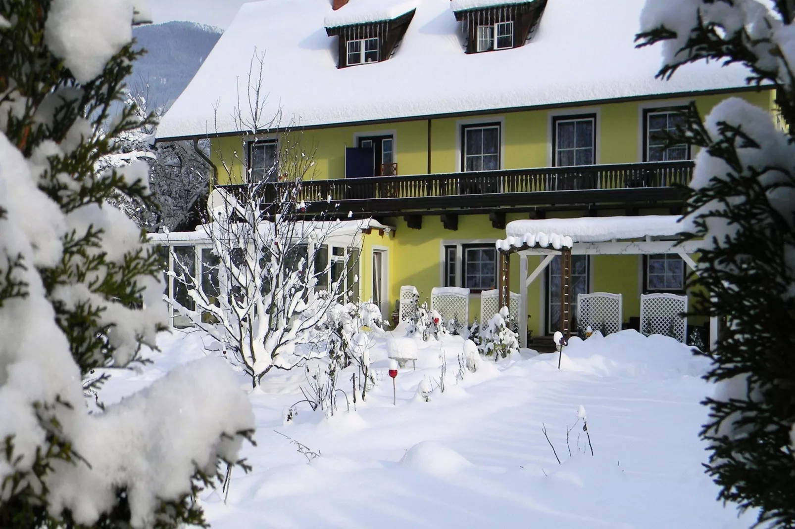 Apartment Hannelore B / 4 P-Außenbereich Winter