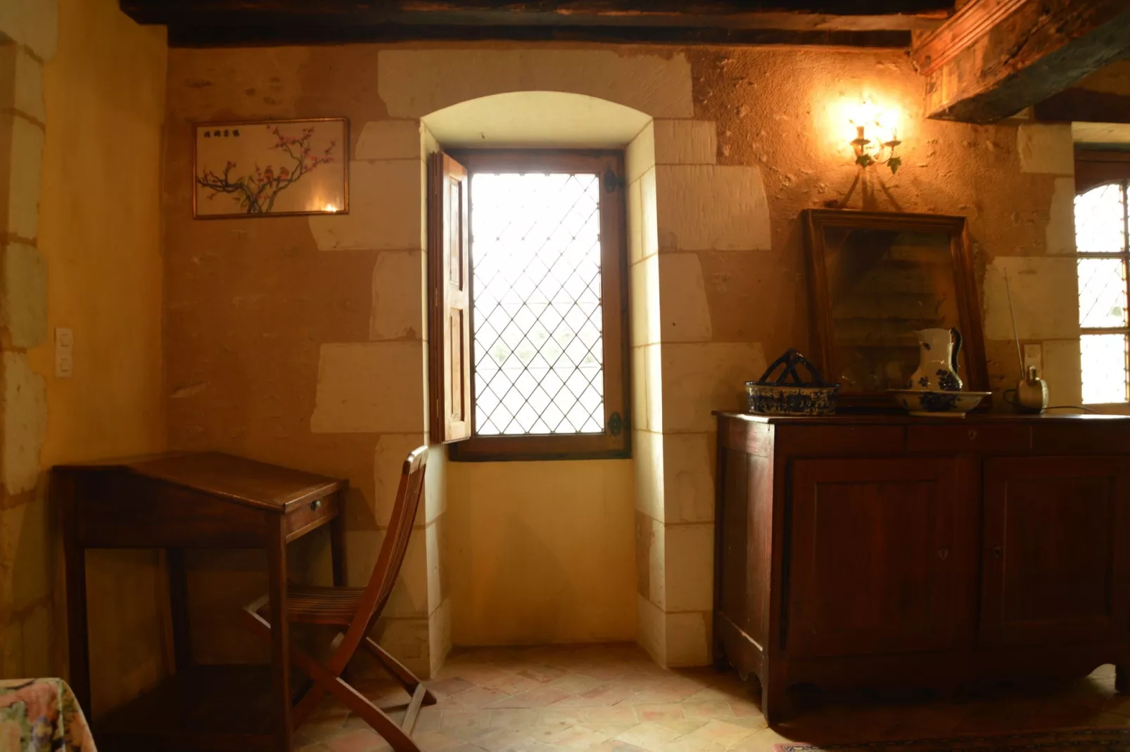 Manoir avec piscine privée-Esszimmer