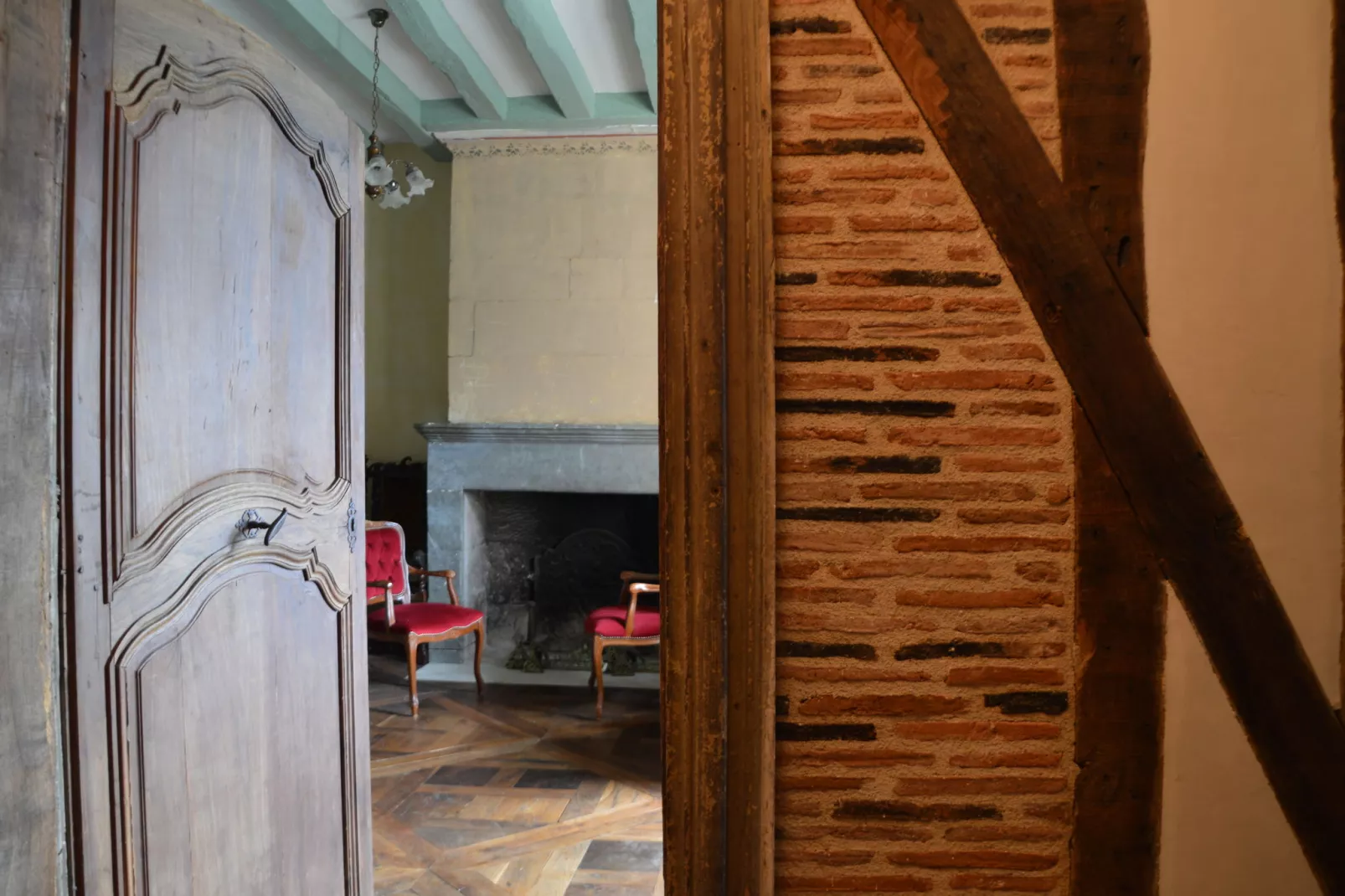 Manoir avec piscine privée-Schlafzimmer