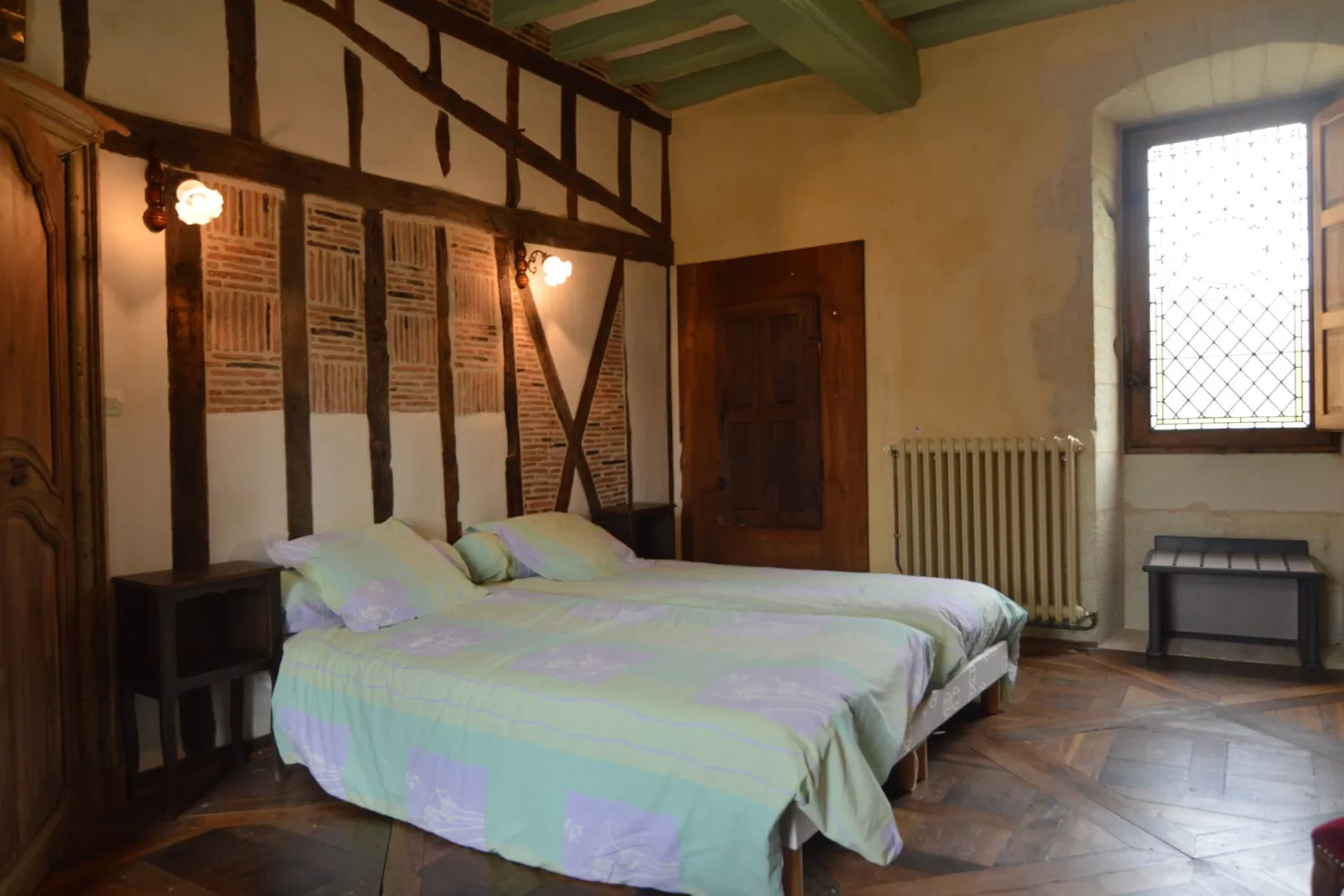 Manoir avec piscine privée-Schlafzimmer