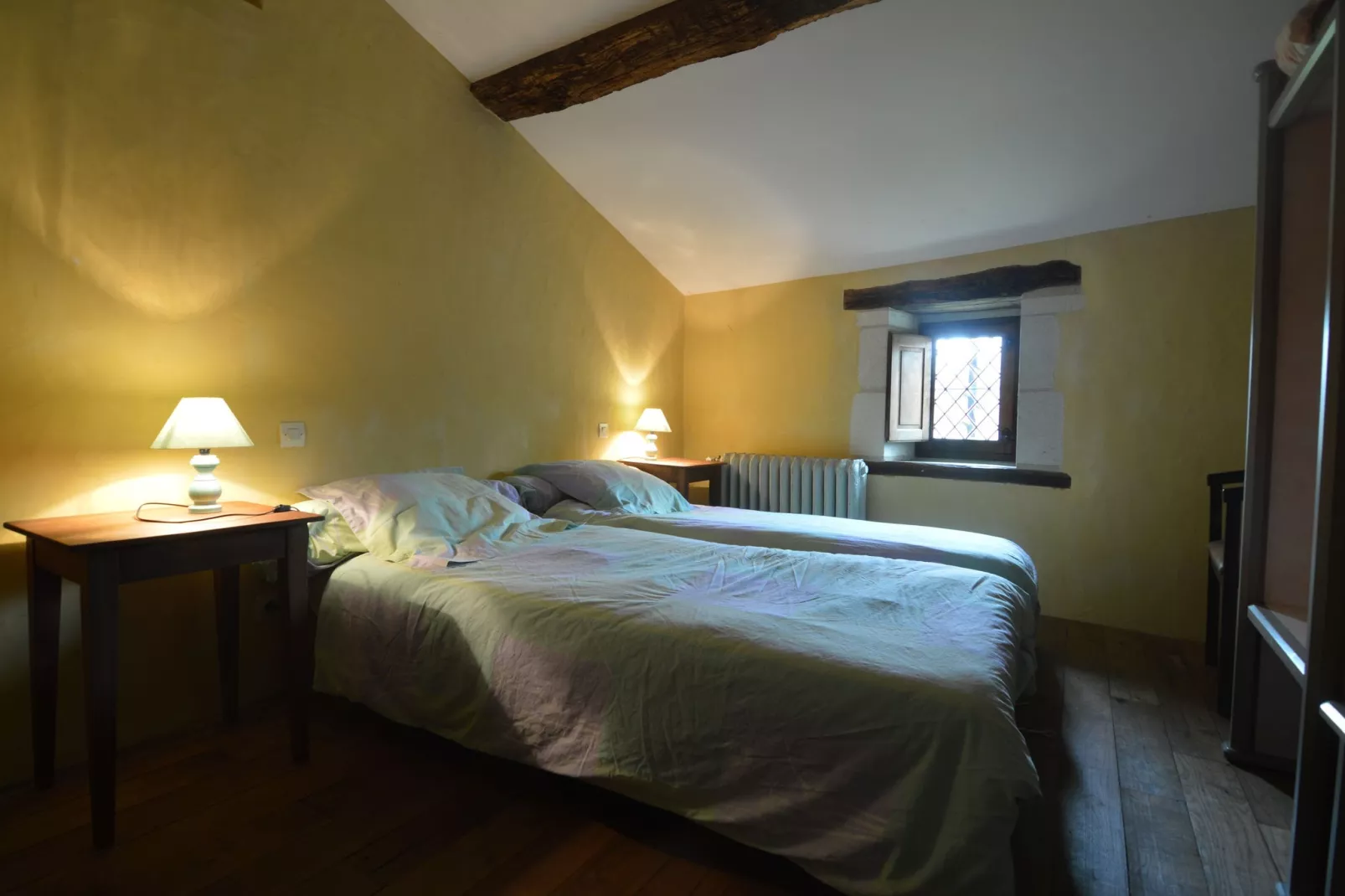 Manoir avec piscine privée-Schlafzimmer
