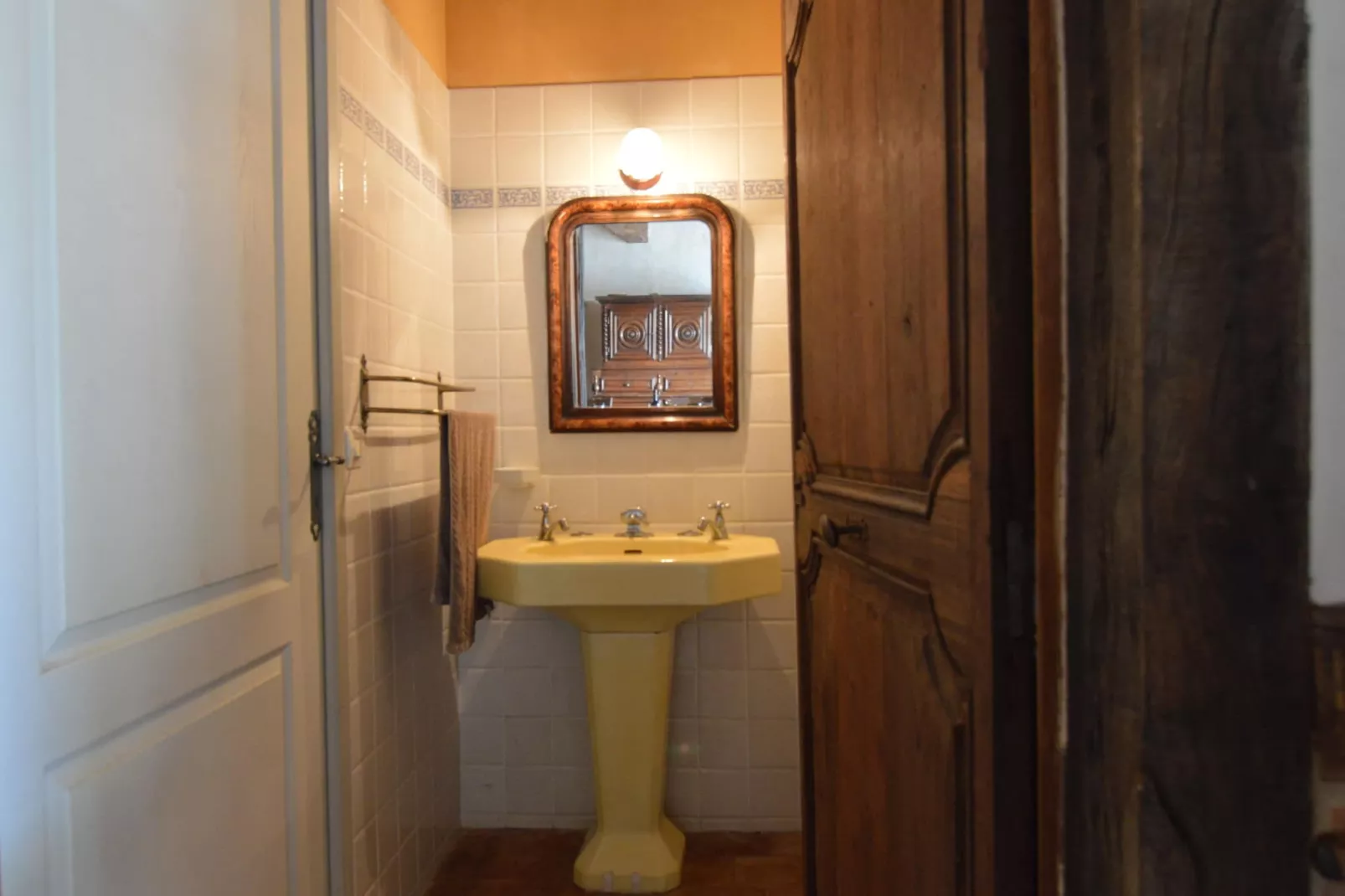 Manoir avec piscine privée-Badezimmer