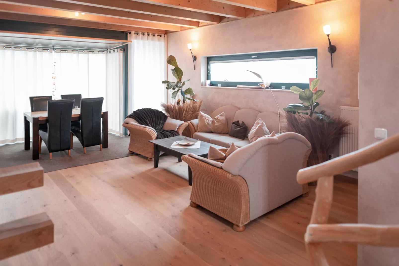 Unique holiday home in Viechtach with sauna-Living room