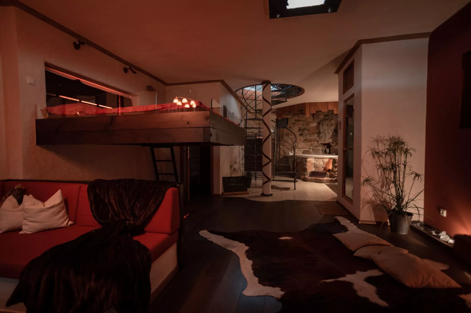 Holiday home with sauna in Viechtach-Living room
