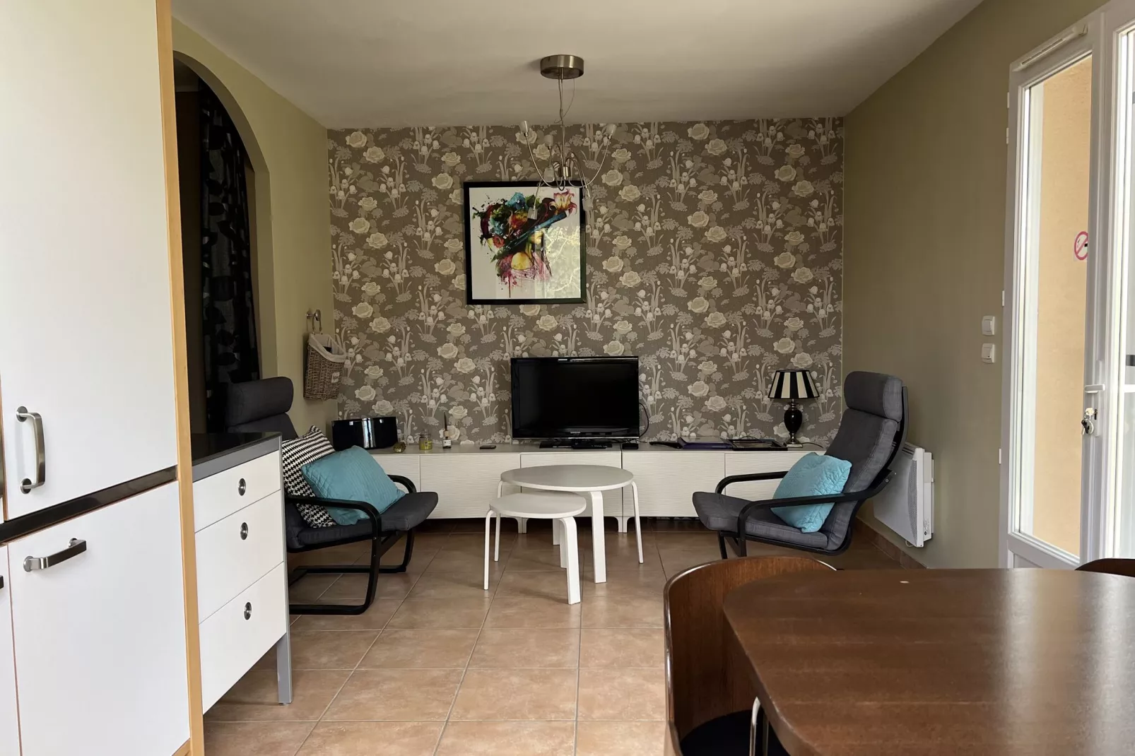 Maison mitoyenne avec piscine-Living room