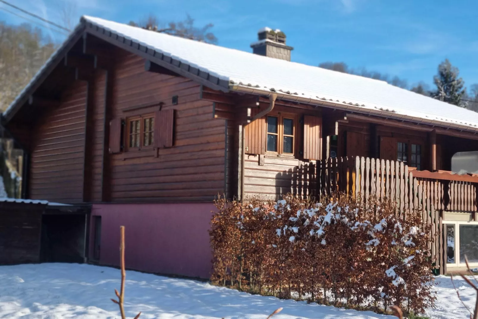 Chalet peupliers-Extérieur hiver