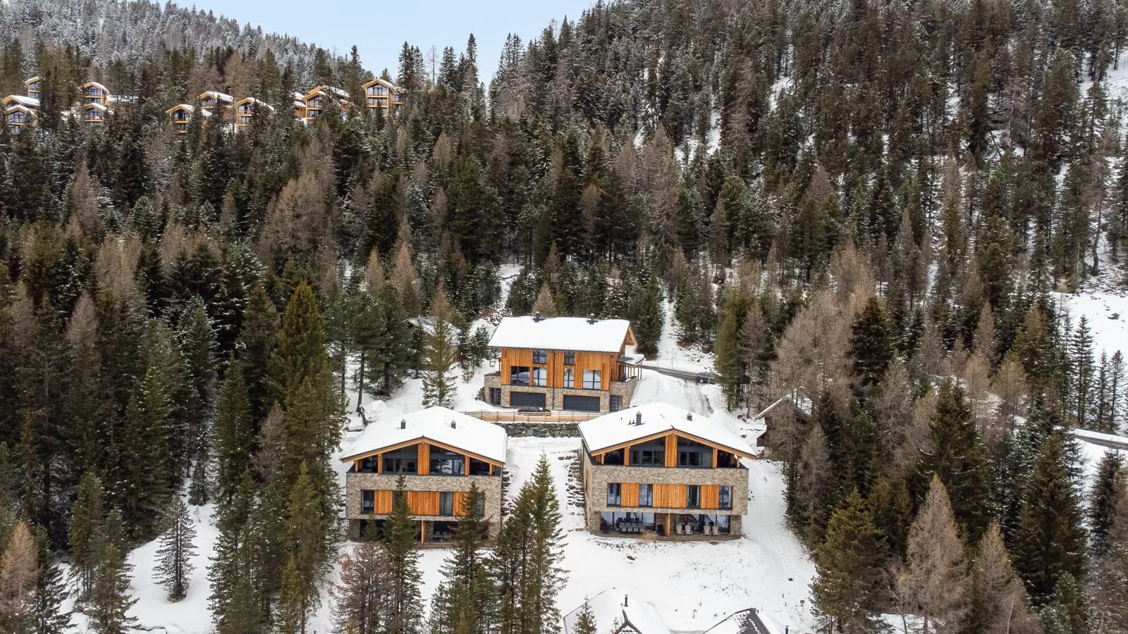 JuJa Lodge-Außenbereich Winter
