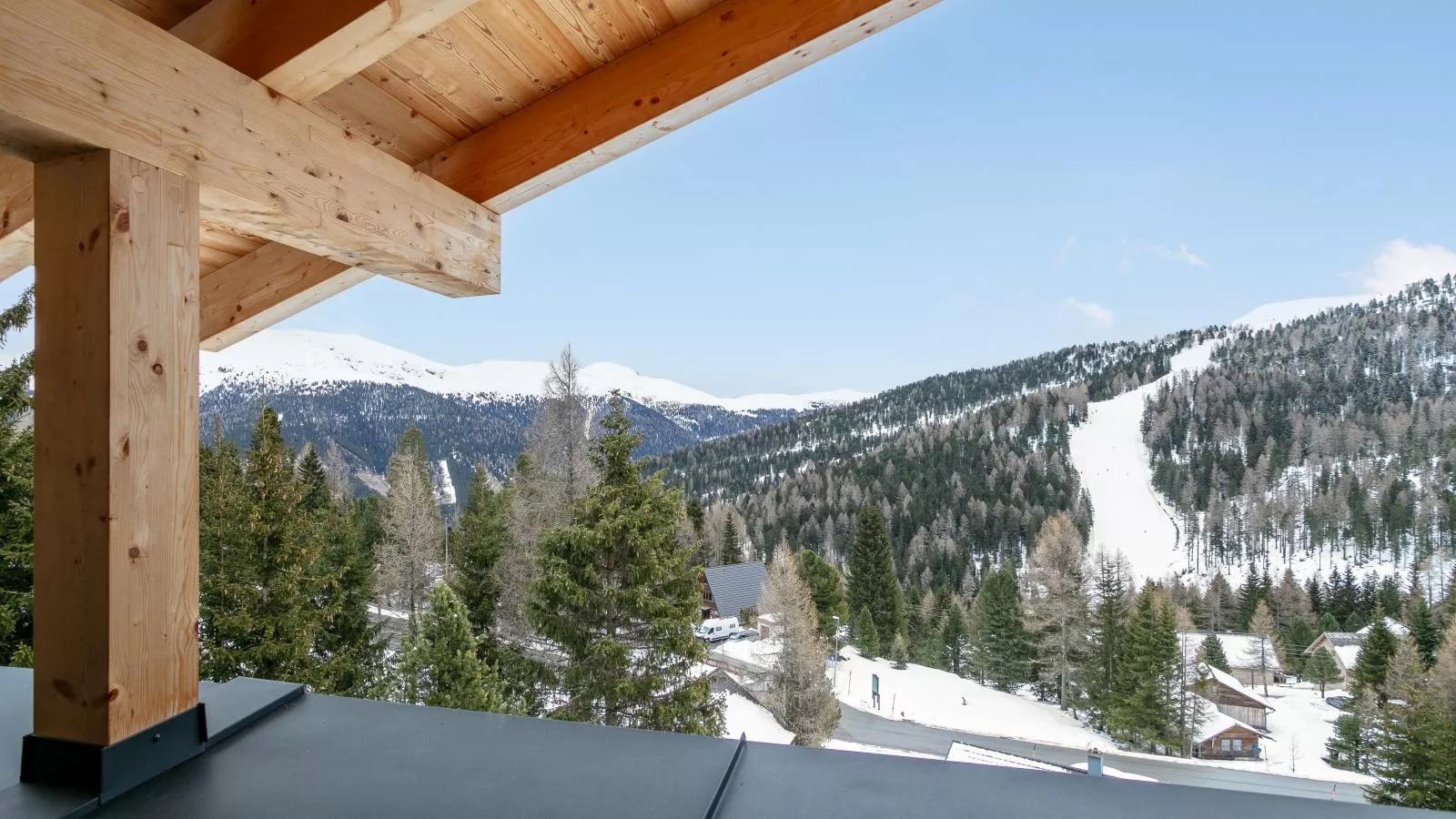 JuJa Lodge-Aussicht Winter