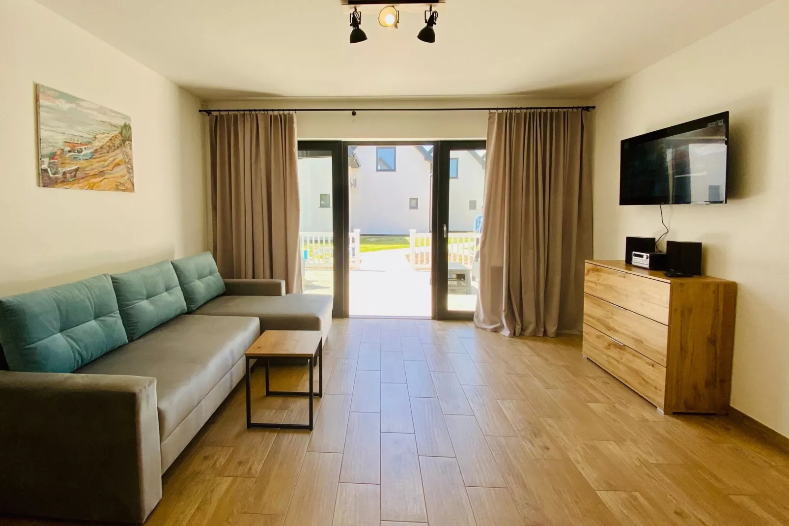 Piętrowe domy wakacyjne dla 4 osób Jarosławiec-Living room