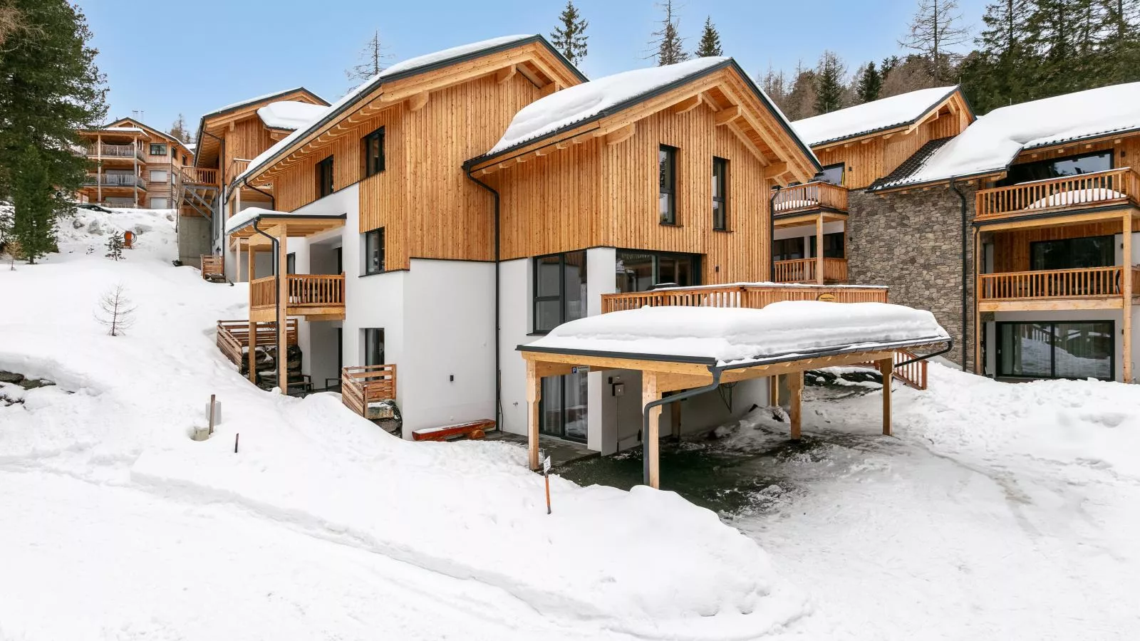 Romantik Mountain Chalet-Extérieur hiver