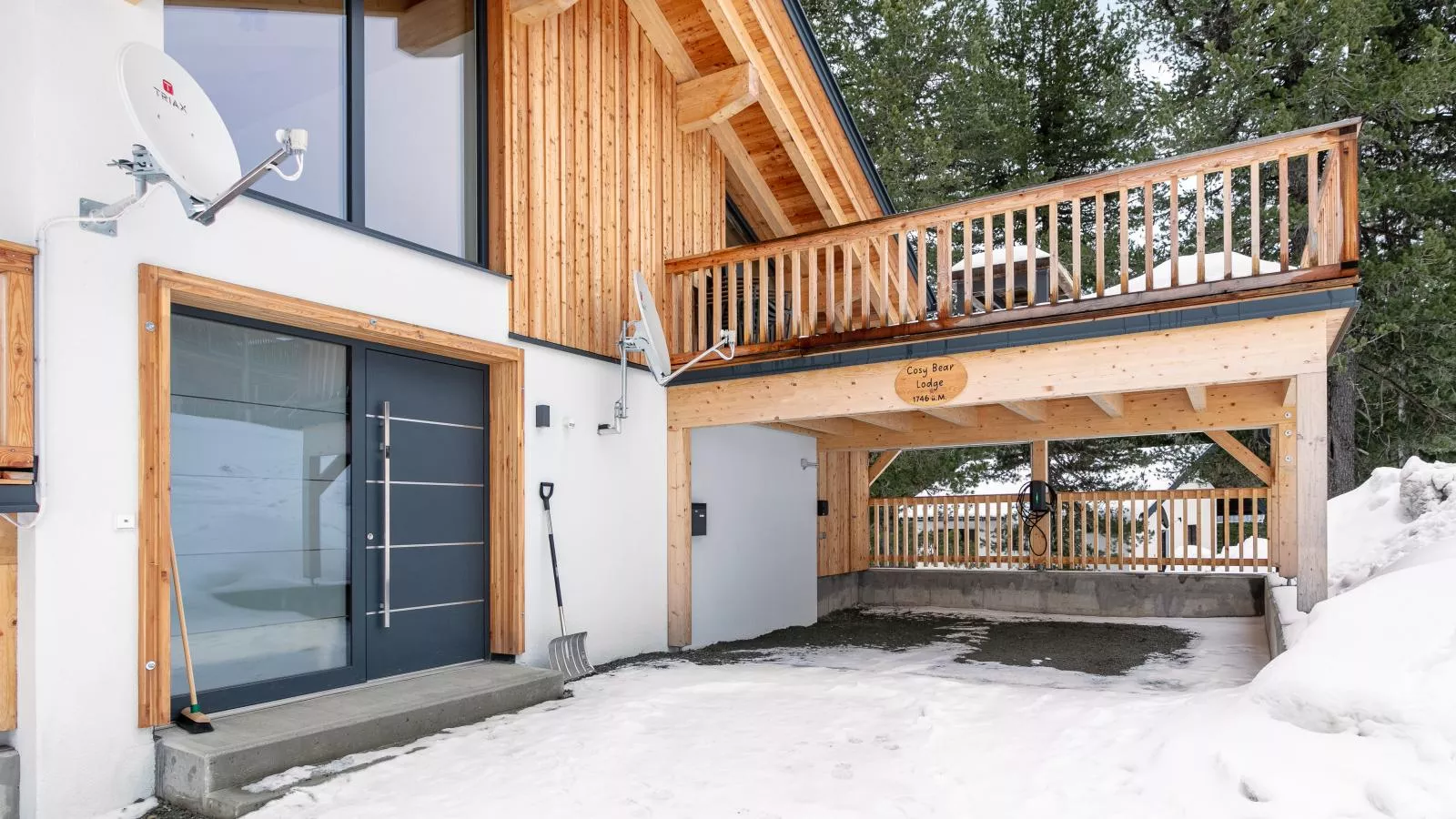 The Cosy Bear Lodge-Extérieur hiver