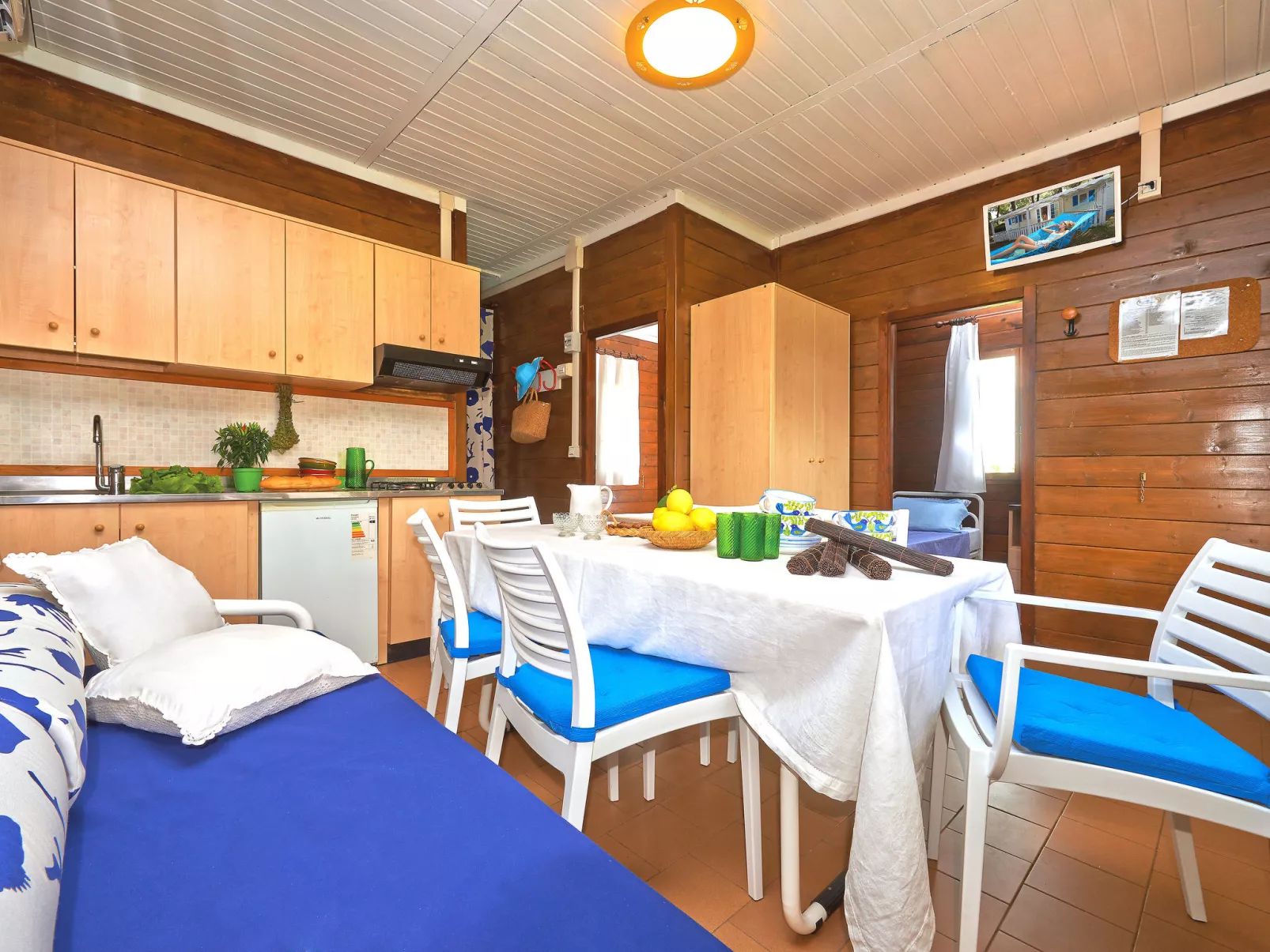 Bungalow in legno-Dedans
