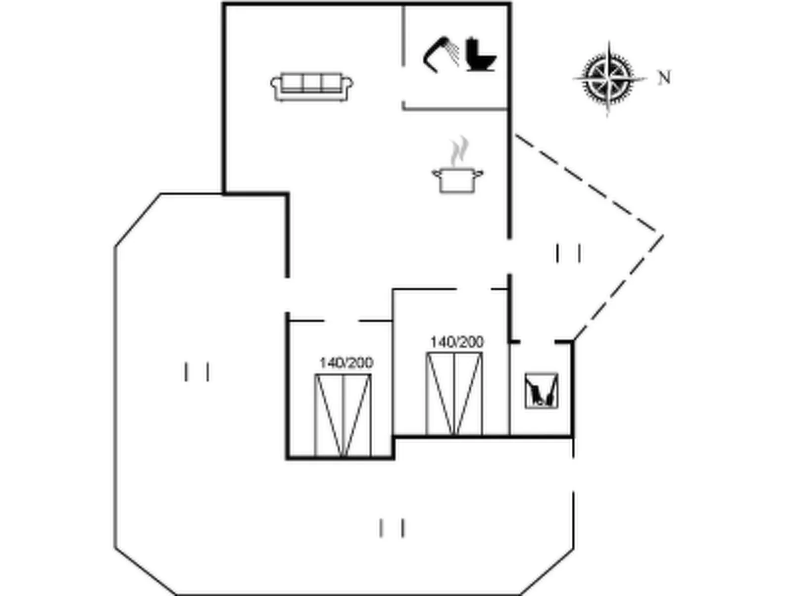 "Mitre" - 300m from the sea-Inside