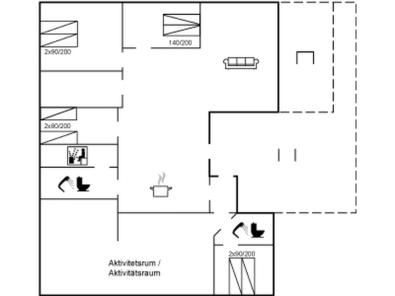 "Allen" - 1km from the sea-Inside