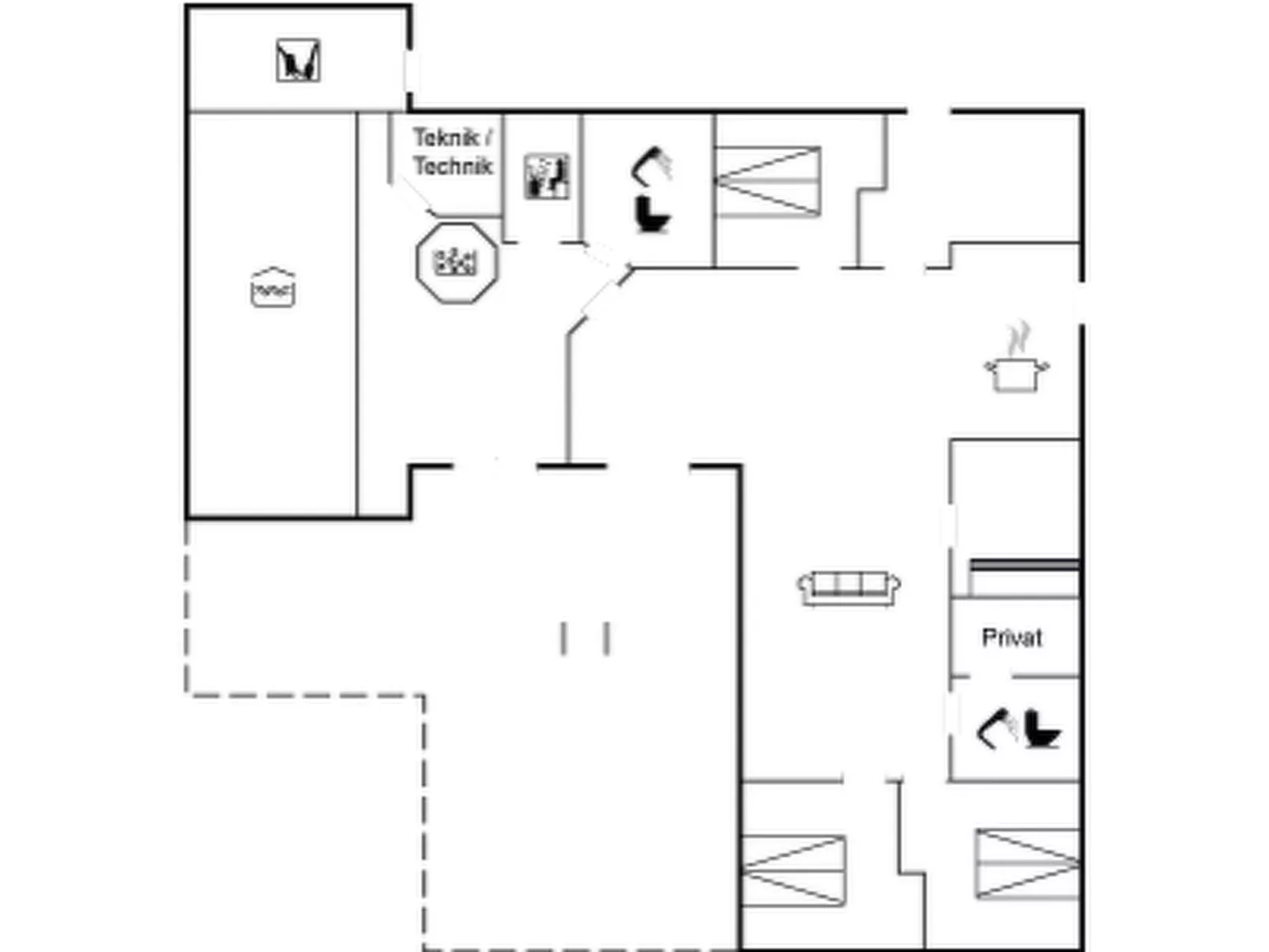 "Holmved" - 1.2km from the sea-Inside