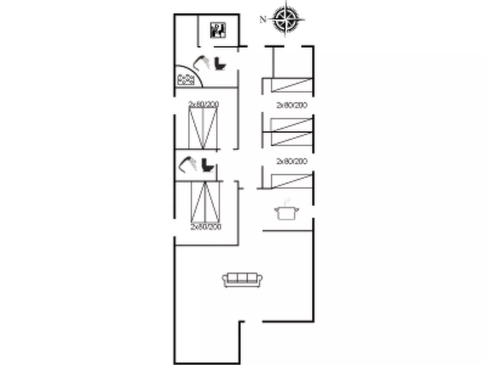 "Dix" - 900m from the sea-Inside